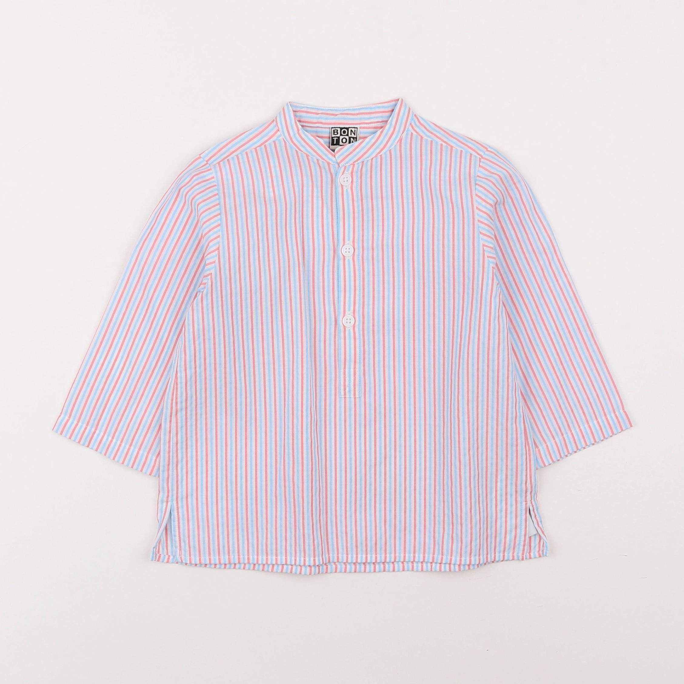 Bonton - chemise bleu, rose - 18 mois