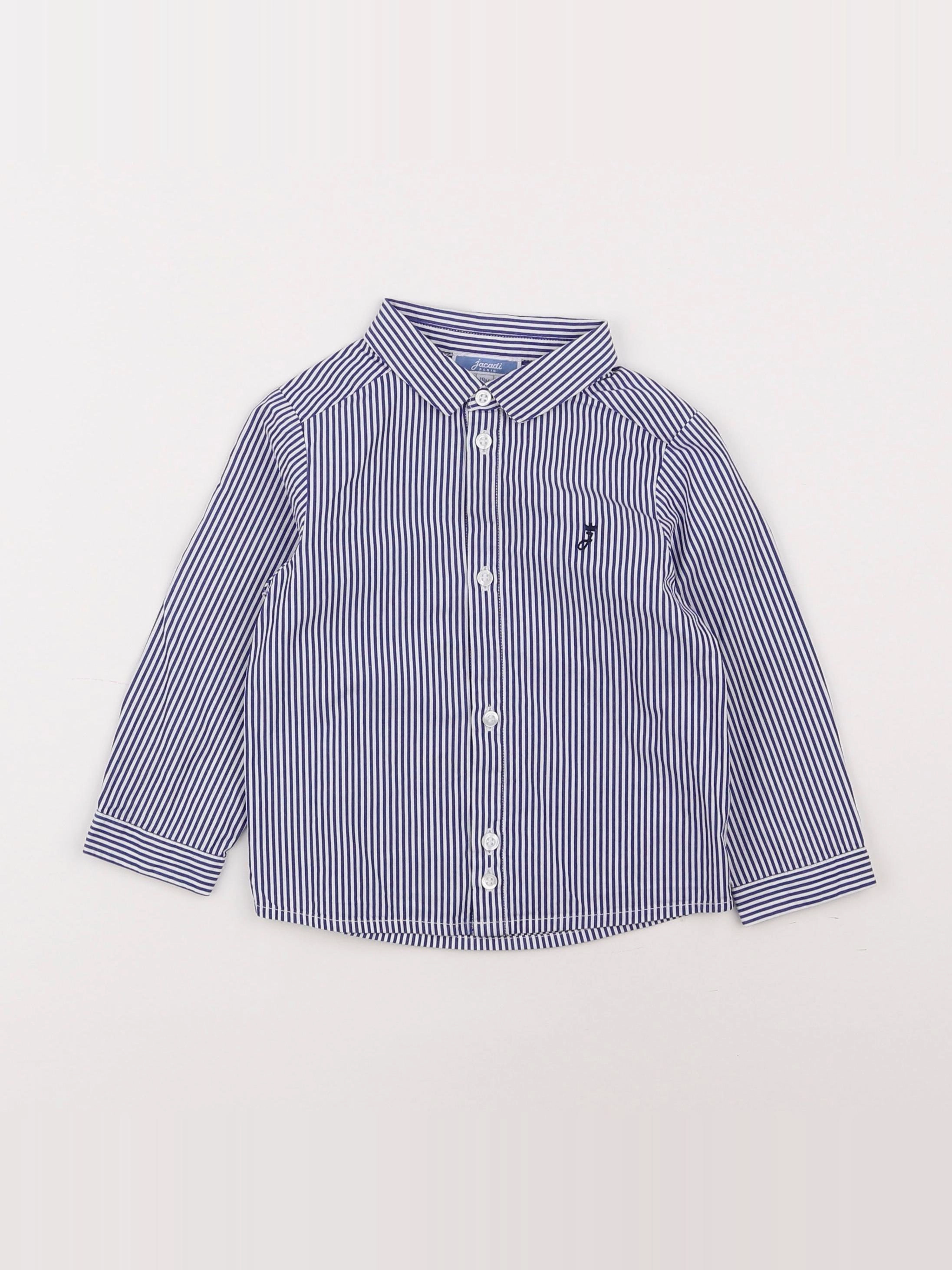 Jacadi - chemise bleu, blanc - 18 mois