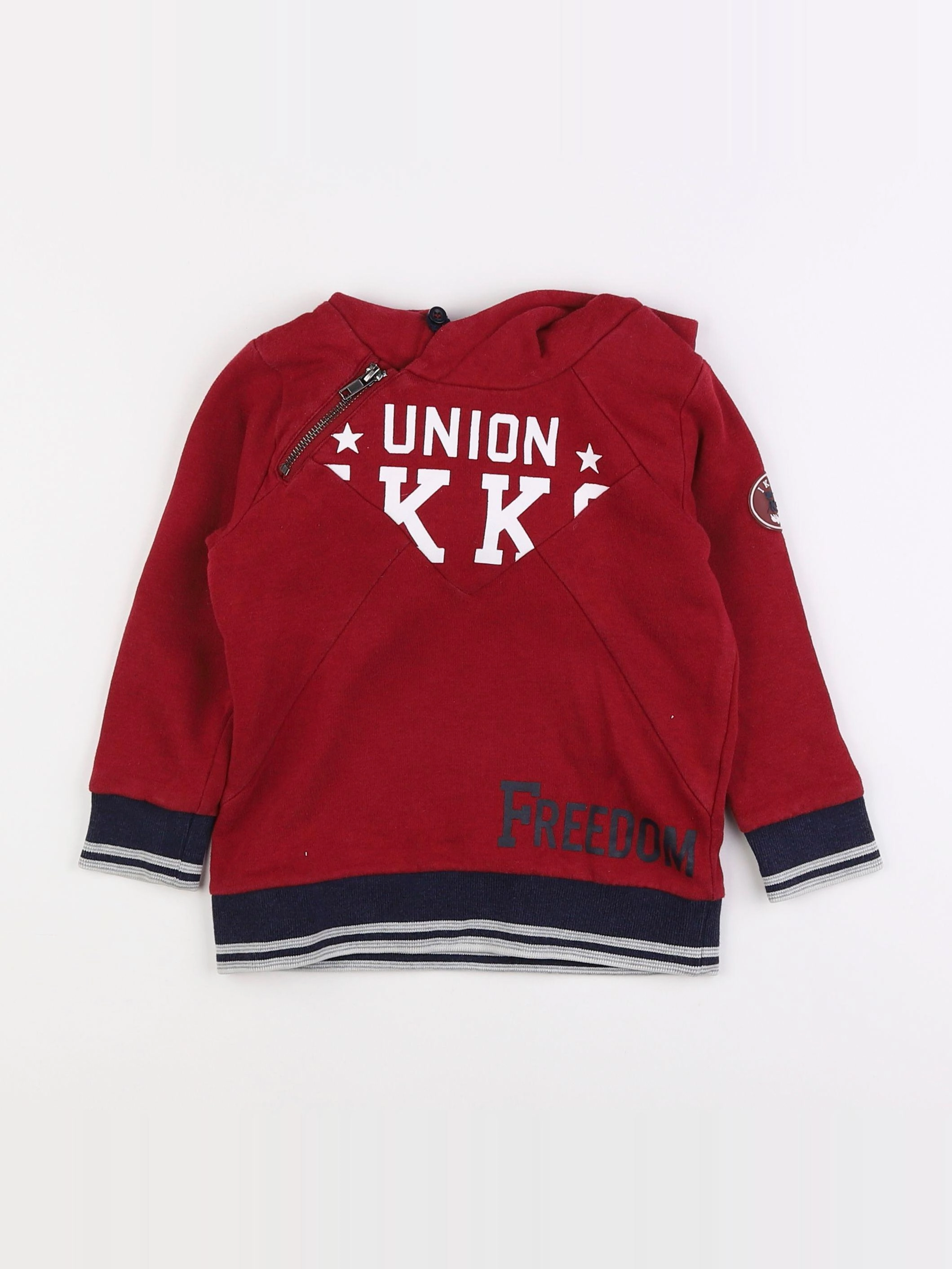 IKKS - sweat rouge - 3 ans