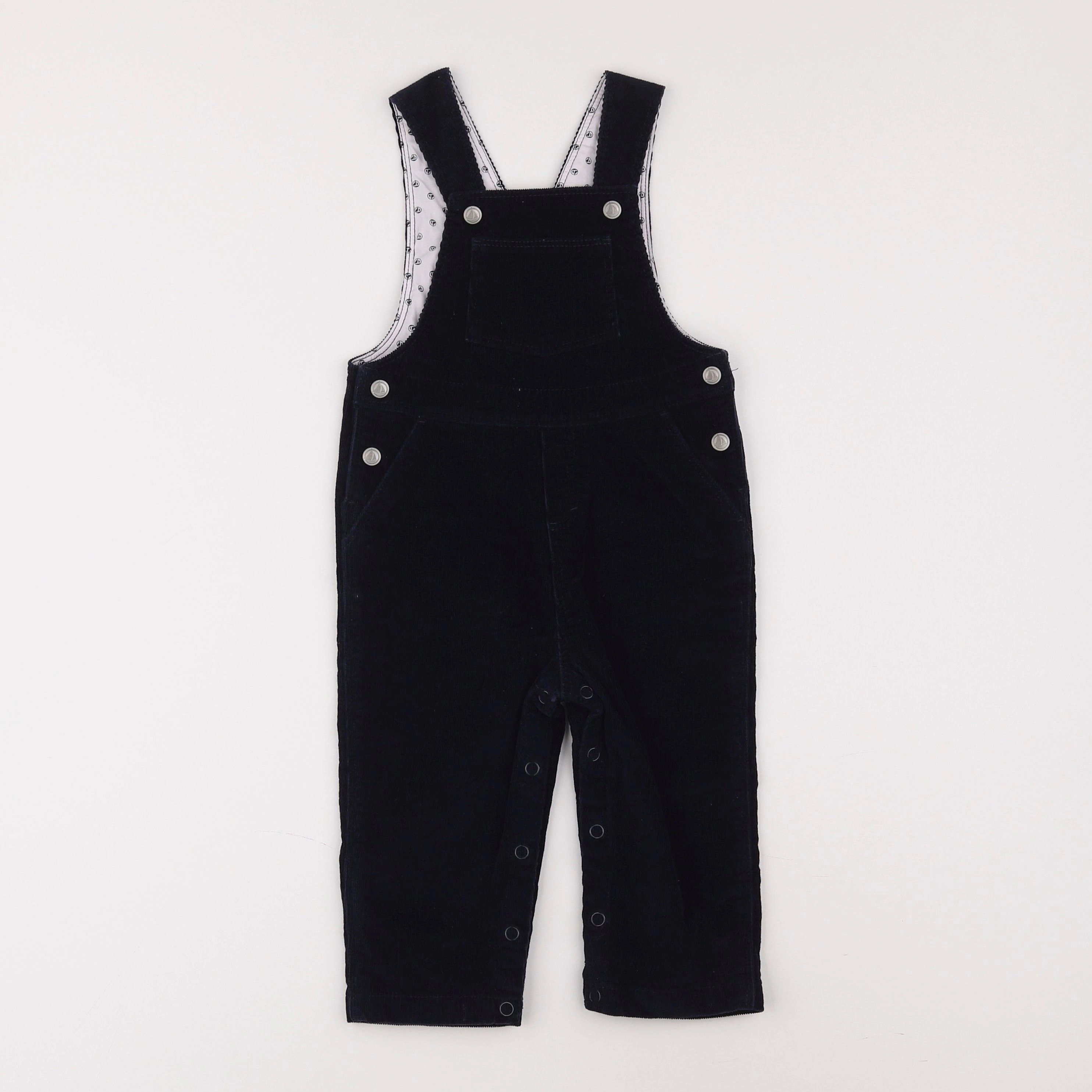 Petit Bateau - salopette bleu - 12 mois