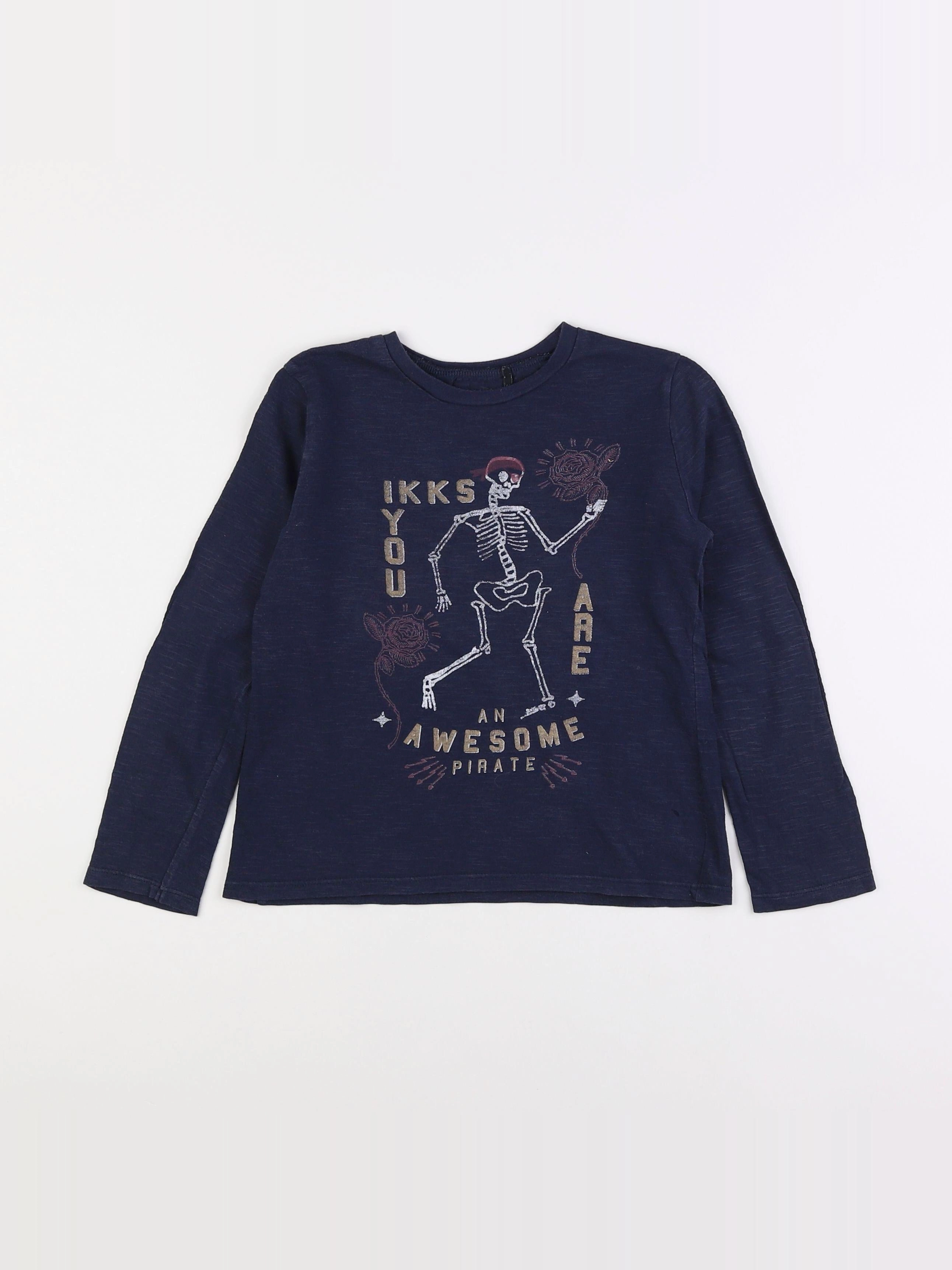 IKKS - tee-shirt bleu - 6 ans