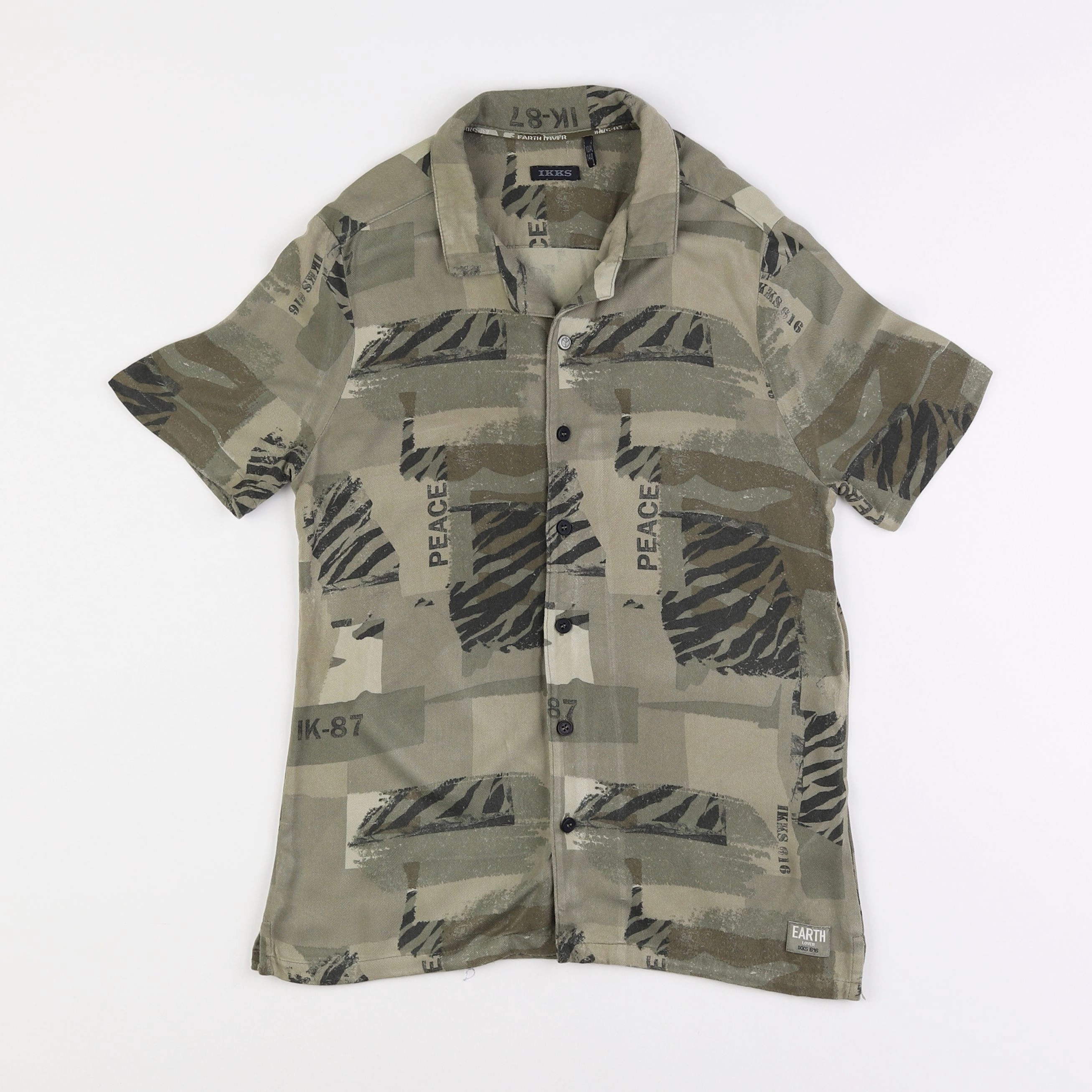 IKKS - chemise vert - 10 ans
