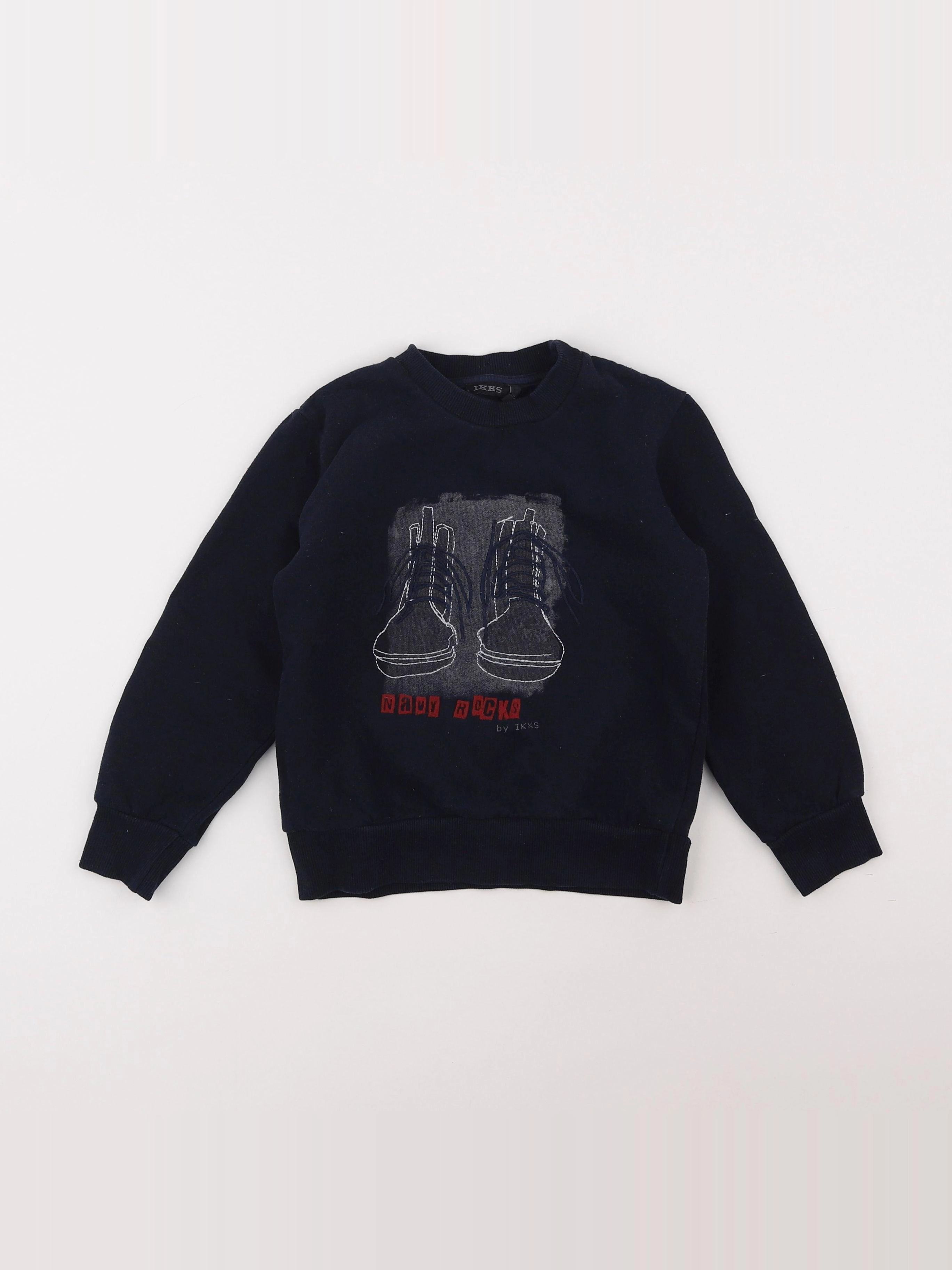 IKKS - sweat bleu - 5 ans