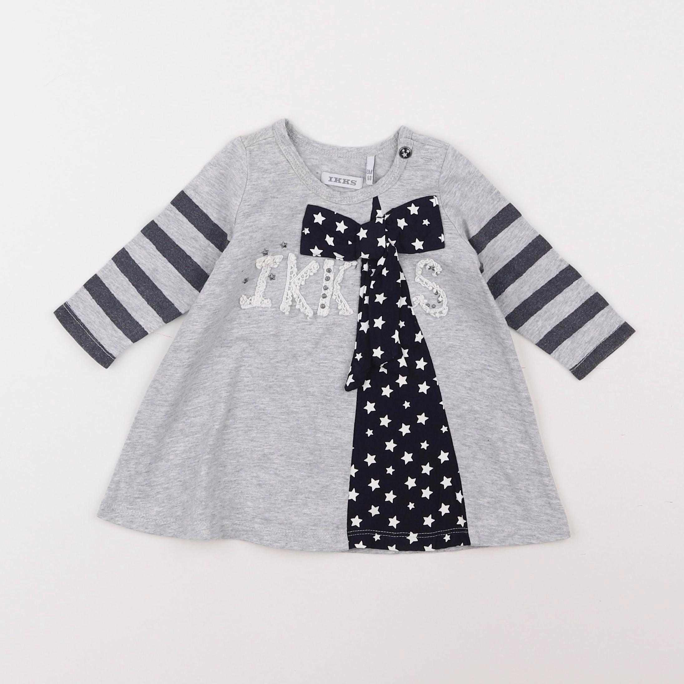 IKKS - robe gris - 3 mois