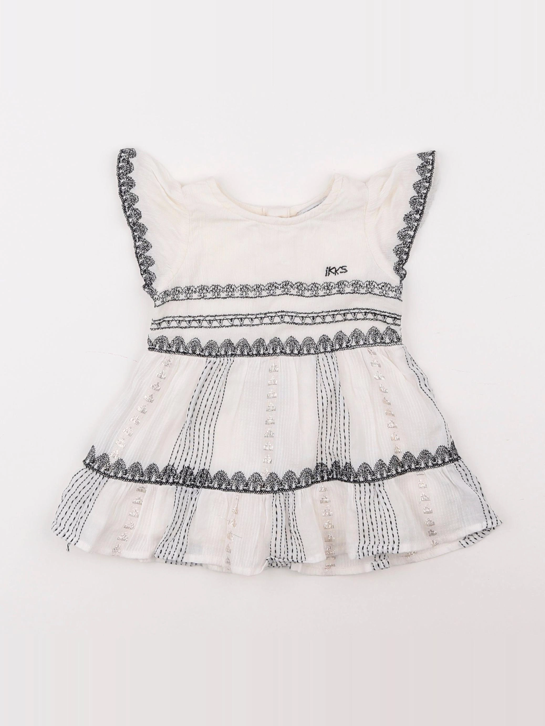 IKKS - robe blanc - 6 mois