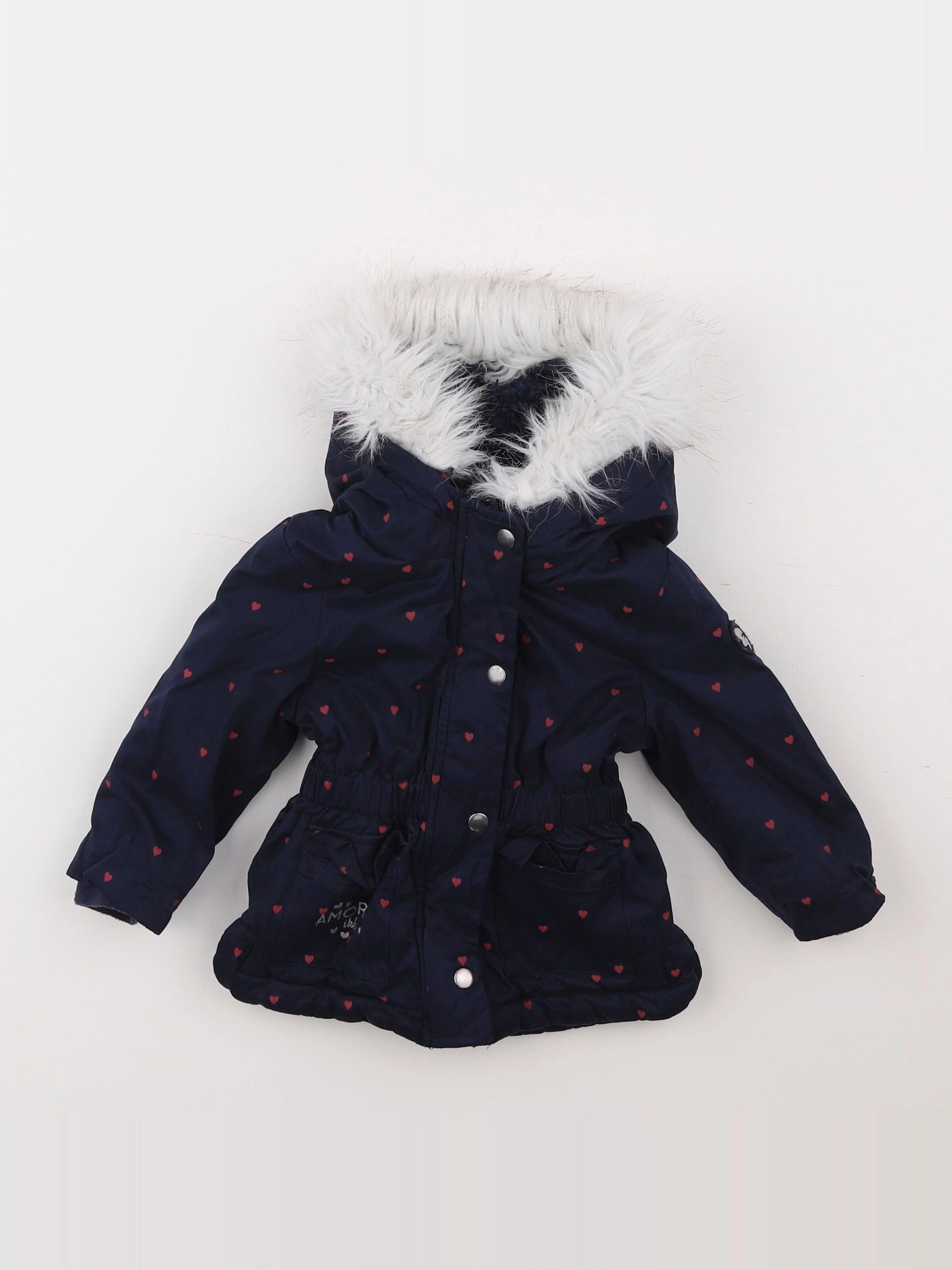 IKKS - parka bleu - 12 mois