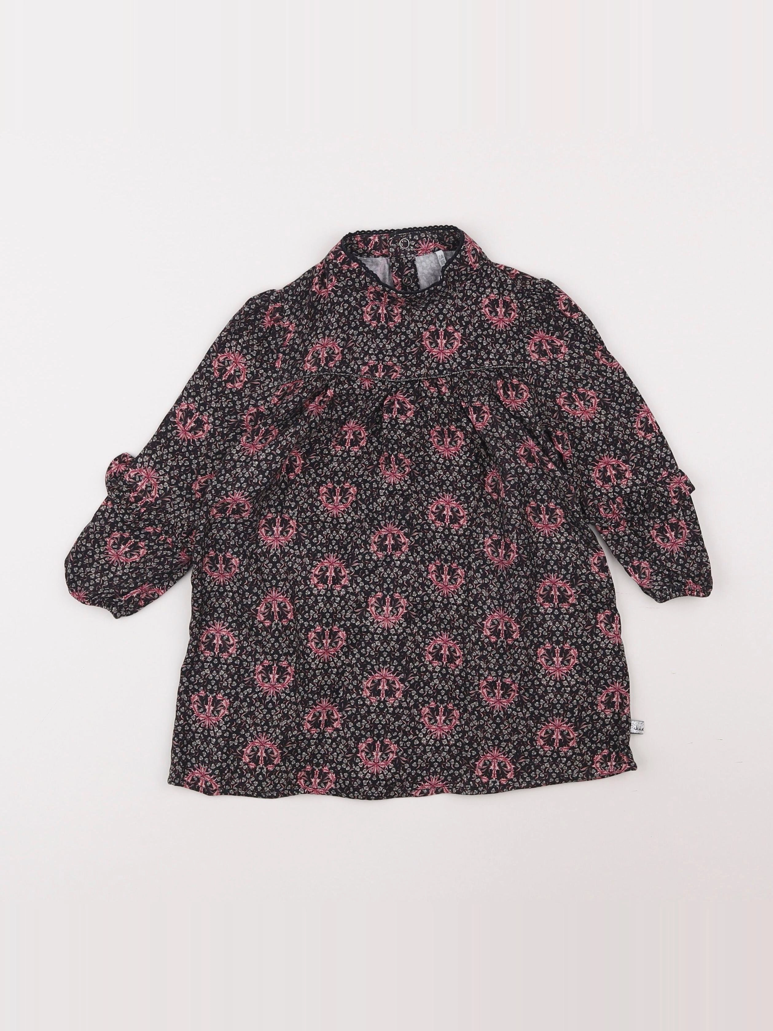 IKKS - robe rose - 2 ans