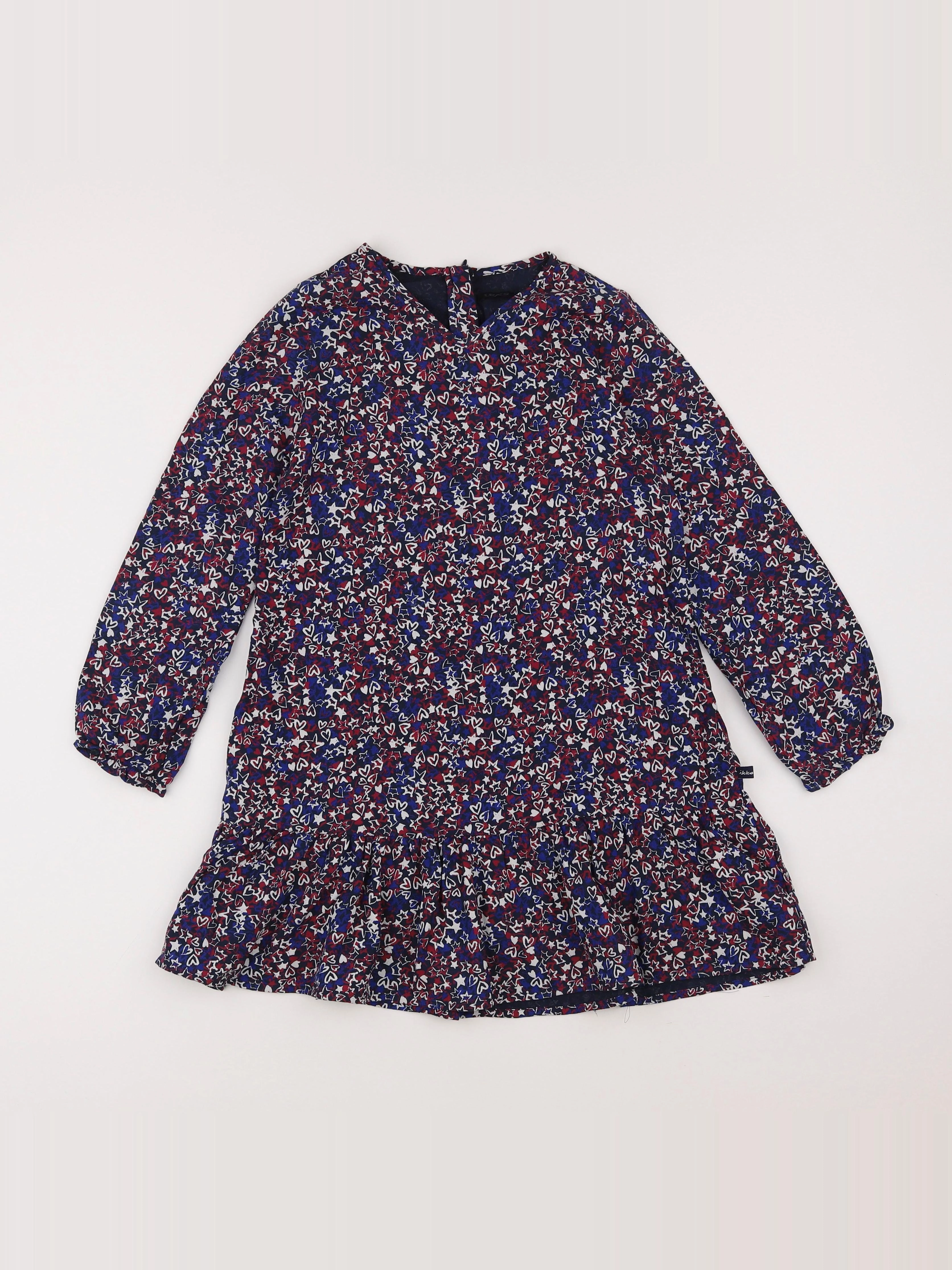 IKKS - robe rouge, bleu - 8 ans