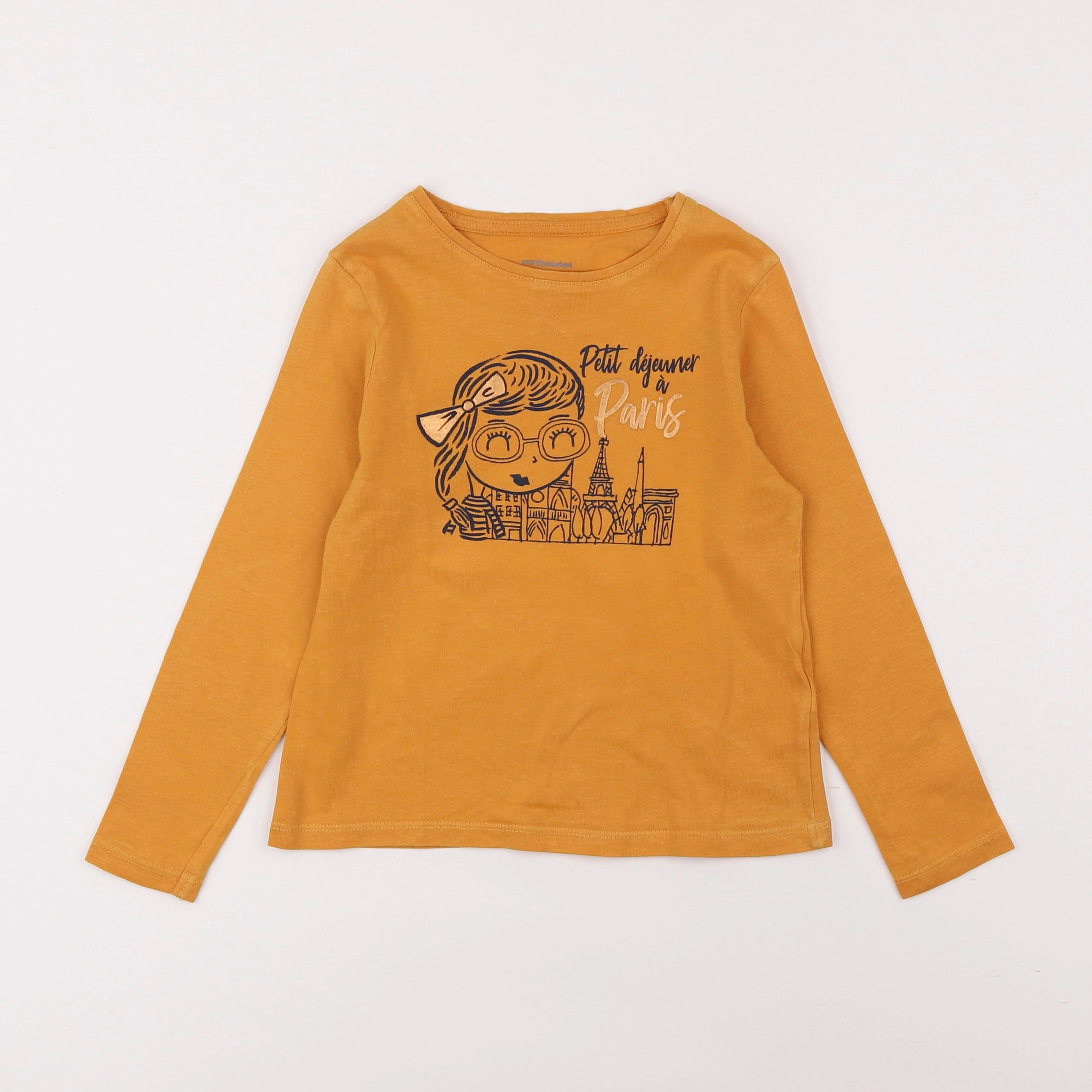 Vertbaudet - tee-shirt orange - 5 ans
