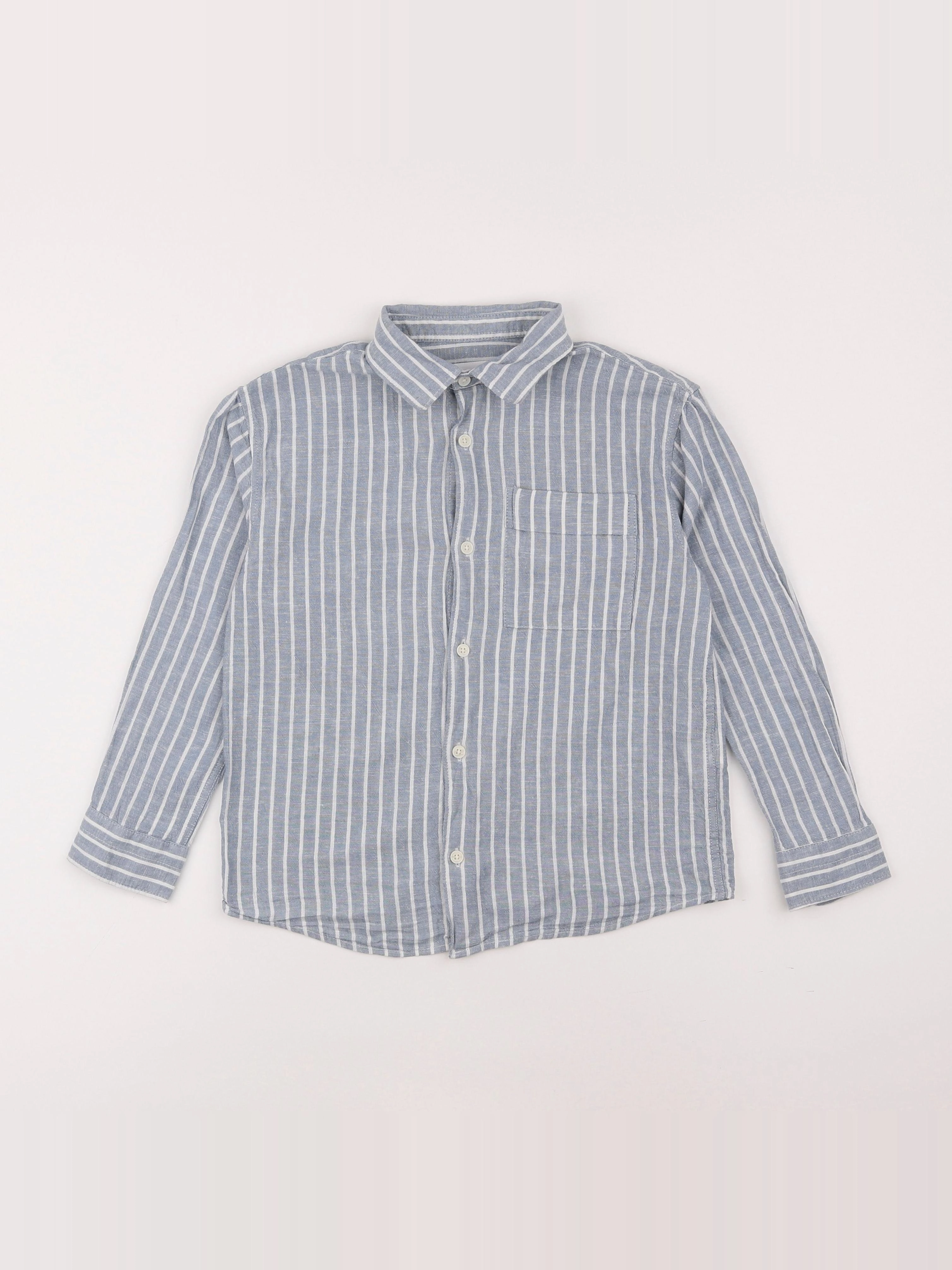 Zara - chemise bleu - 7 ans