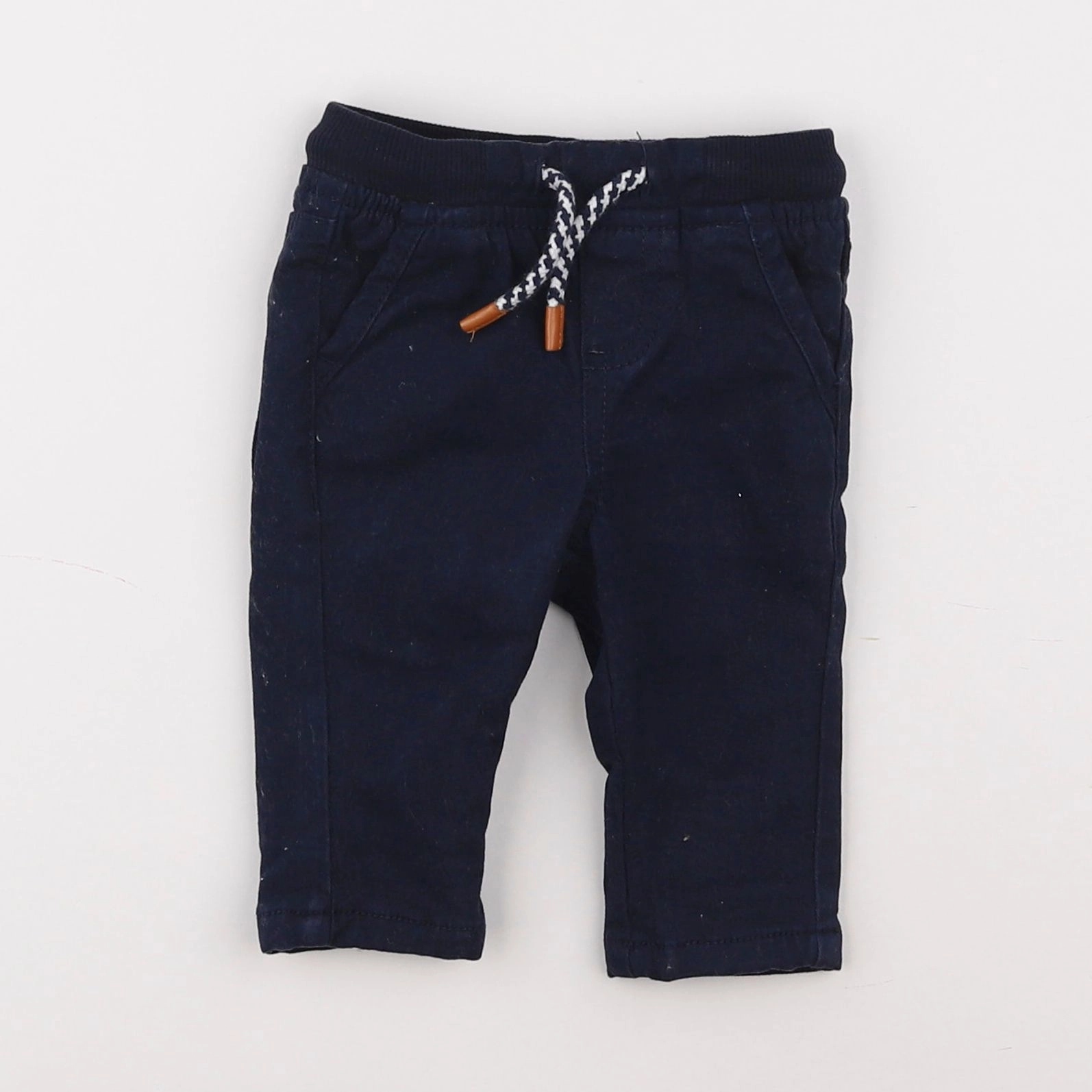 Vertbaudet - pantalon bleu - 3 mois