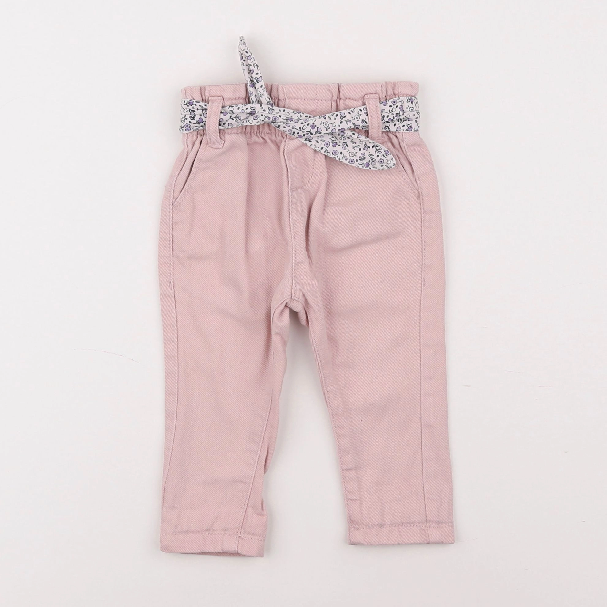Vertbaudet - jean rose - 6 mois