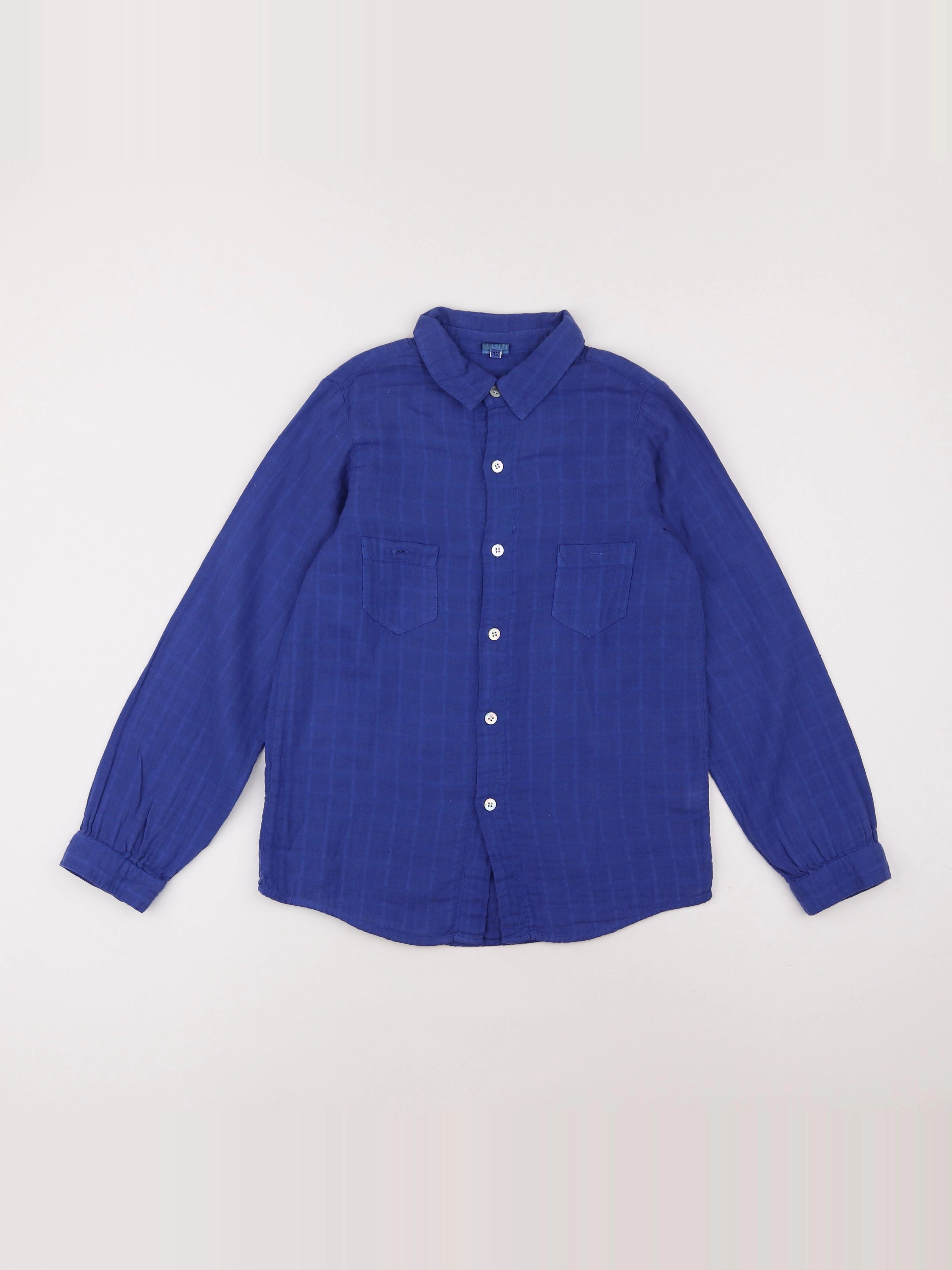 Bonton - chemise bleu - 12 ans