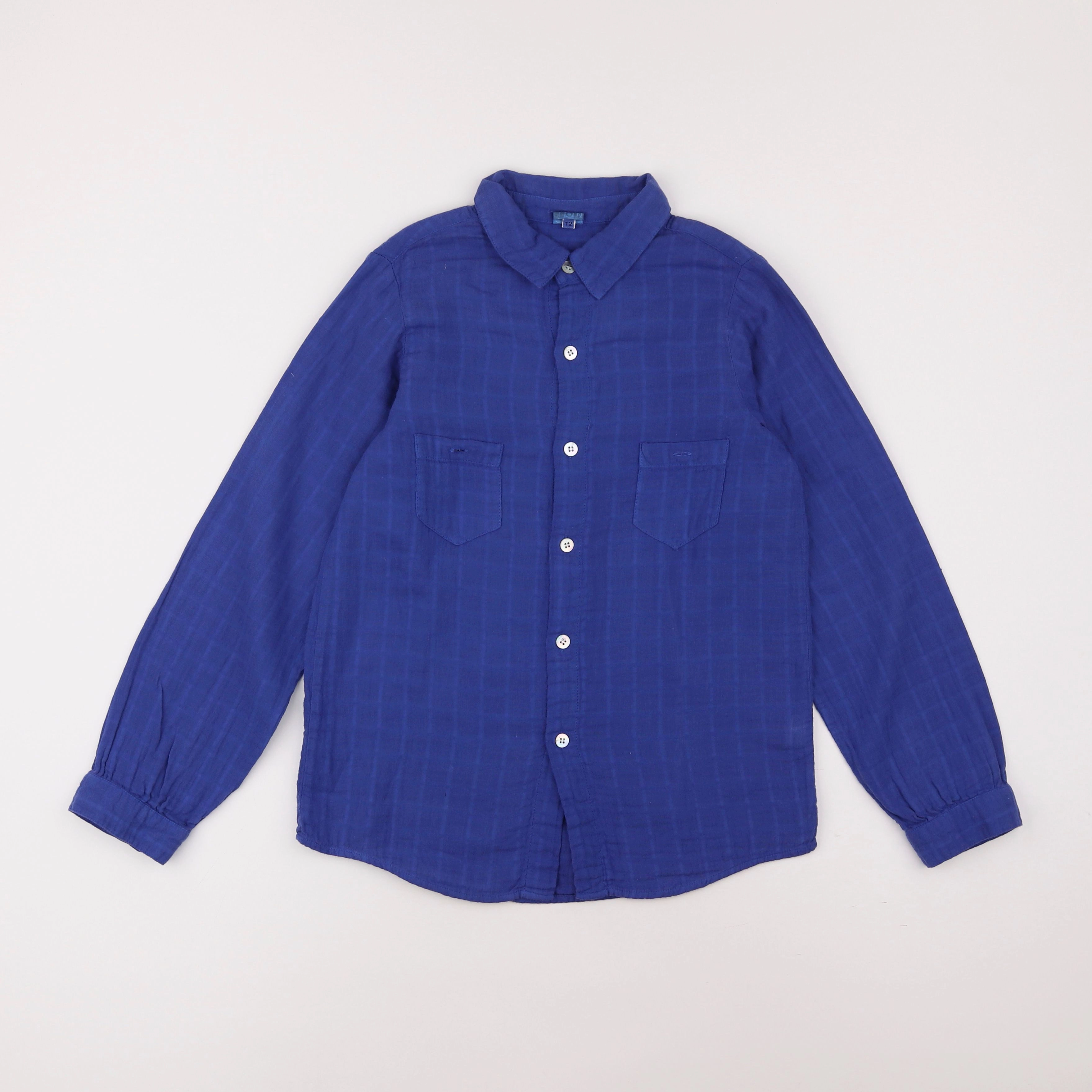 Bonton - chemise bleu - 12 ans