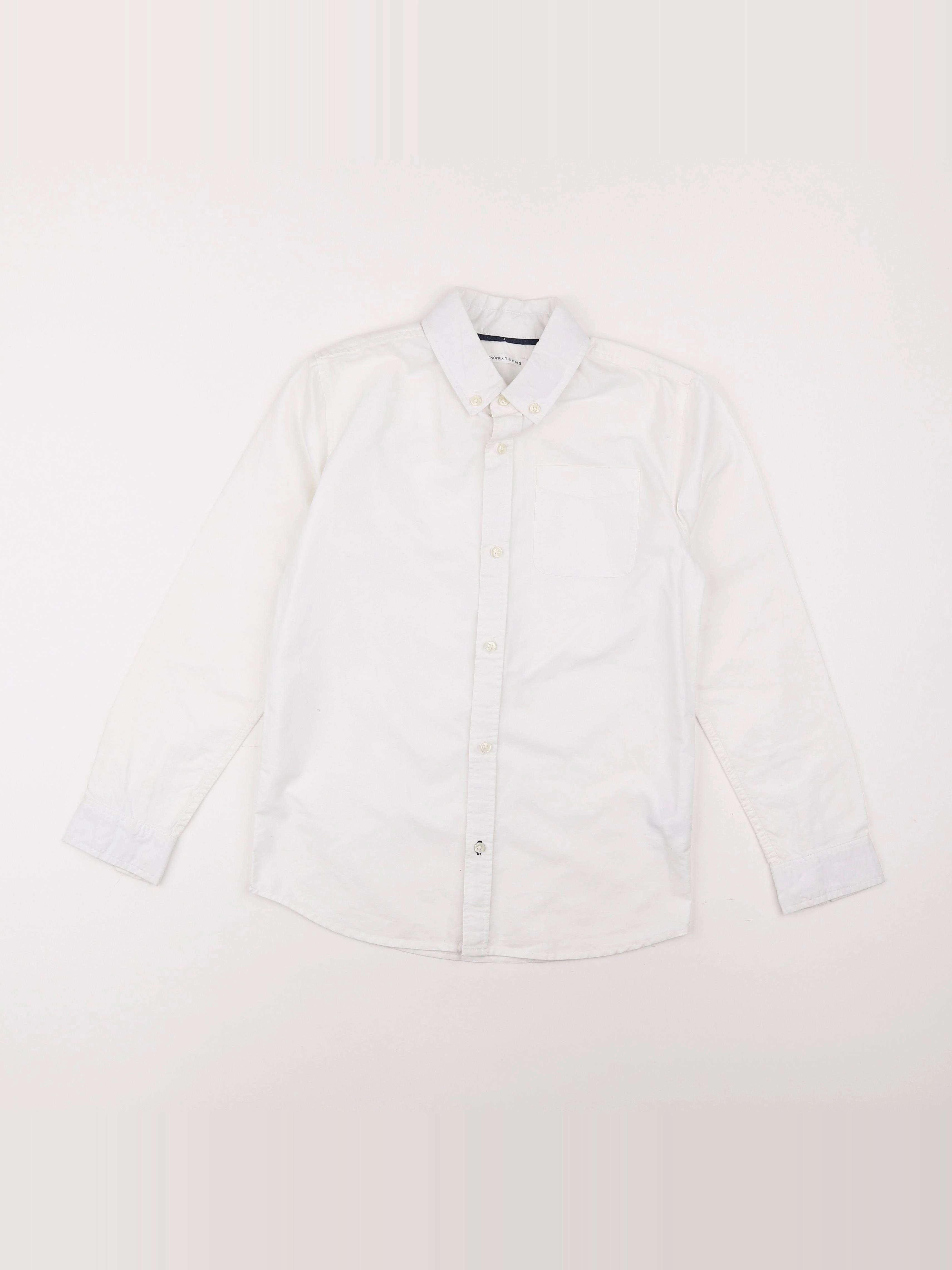 Monoprix - chemise blanc - 10 ans