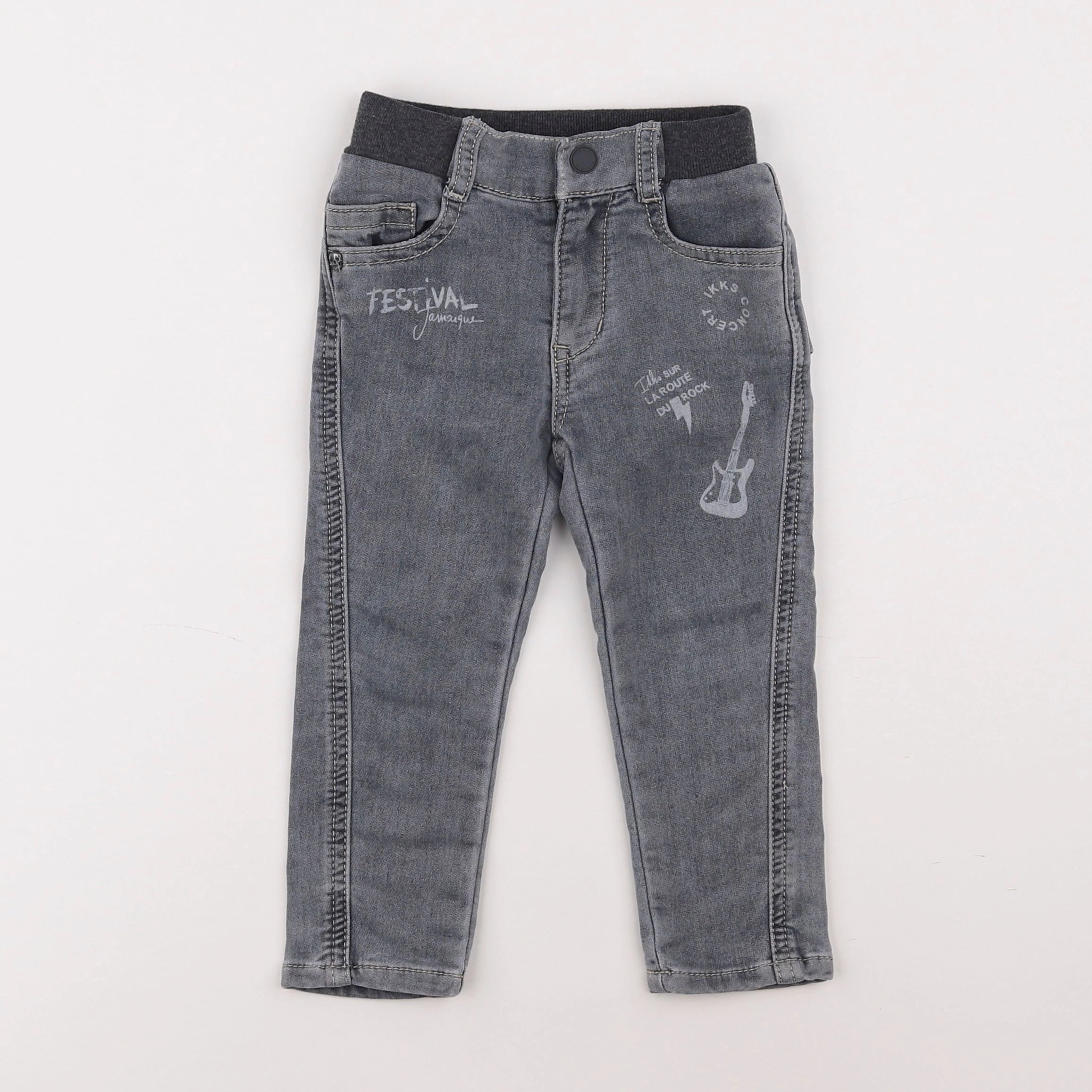 IKKS - jean gris - 2 ans