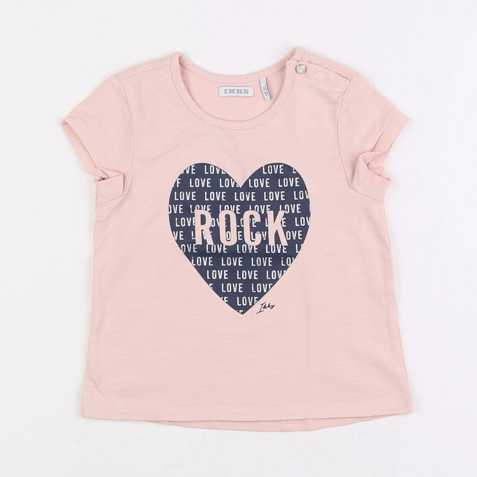 IKKS - tee-shirt rose - 3 ans