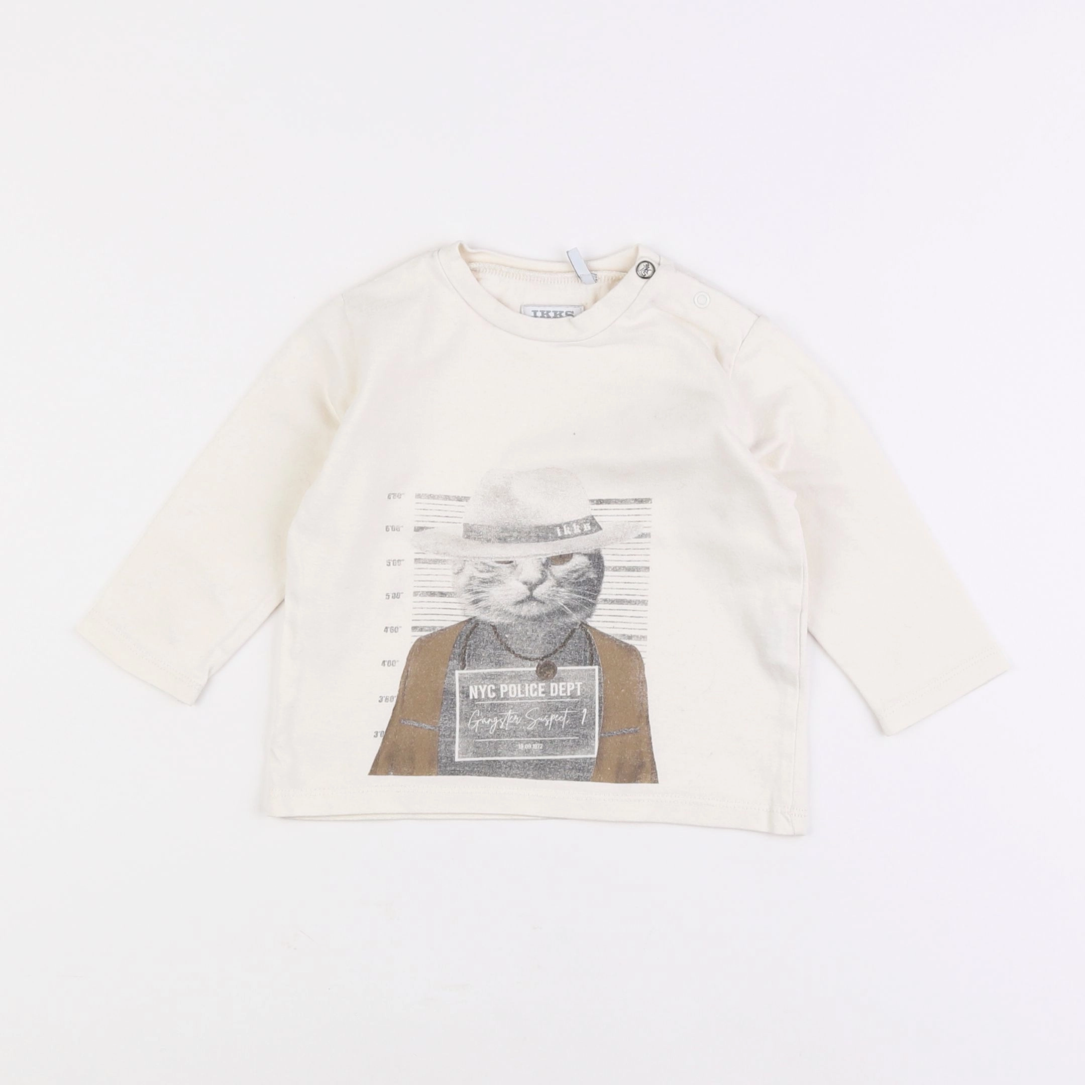 IKKS - tee-shirt beige - 12 mois