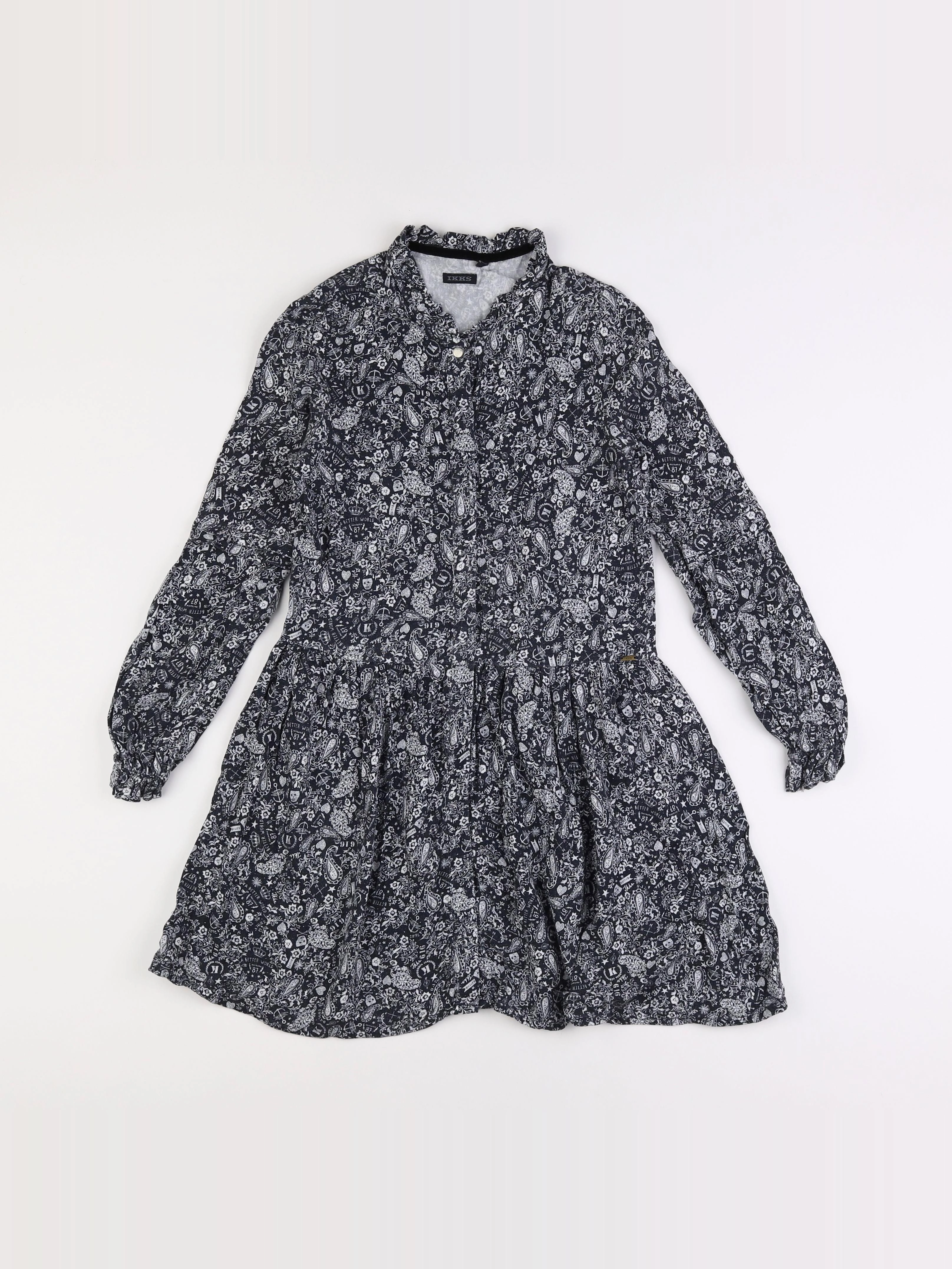 IKKS - robe noir - 10 ans