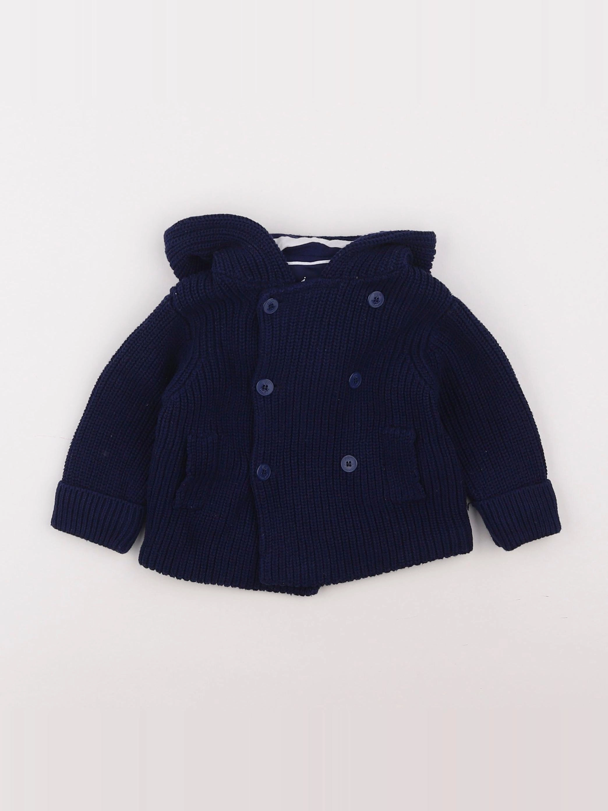 Jacadi - gilet bleu - 6 mois