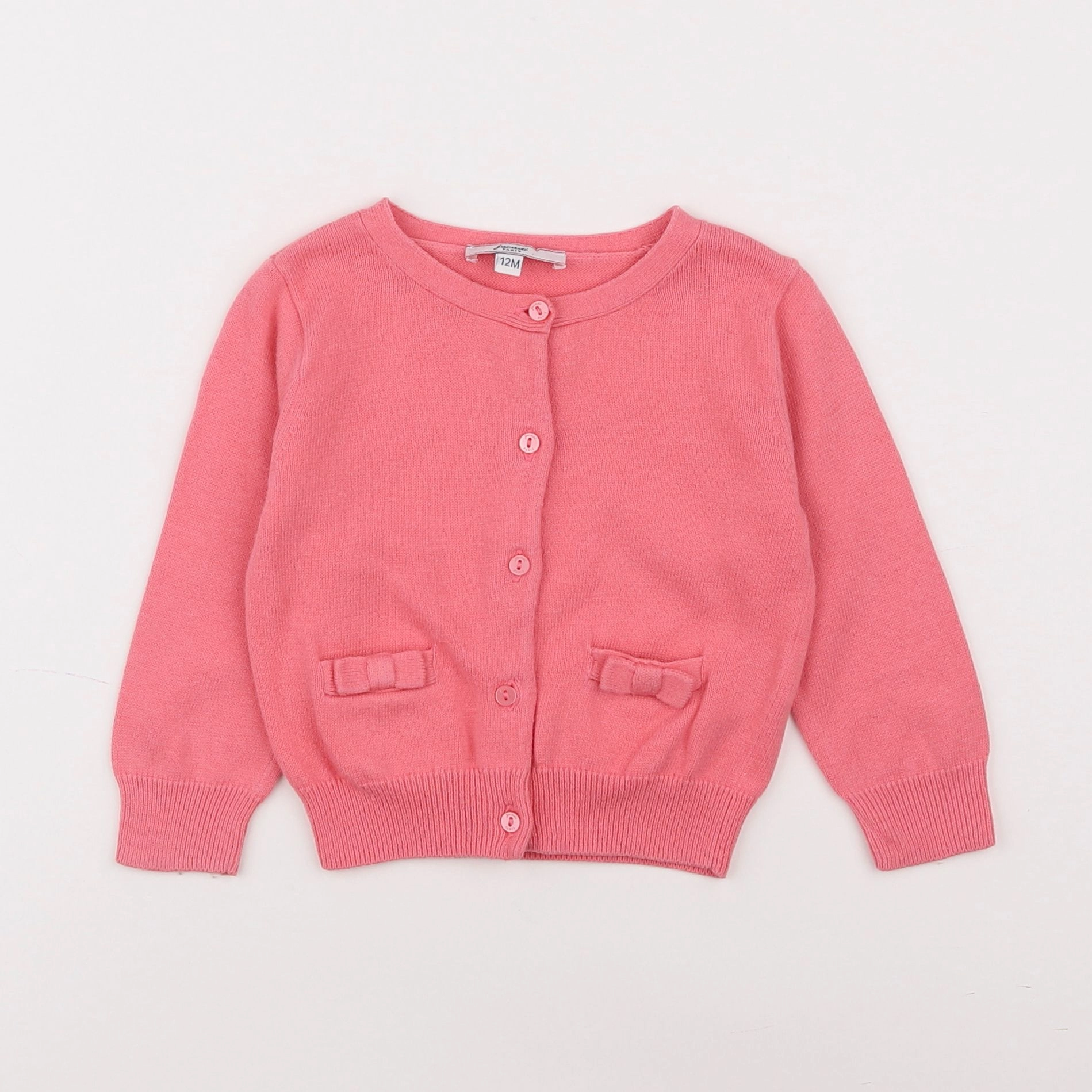 Jacadi - gilet rose - 12 mois