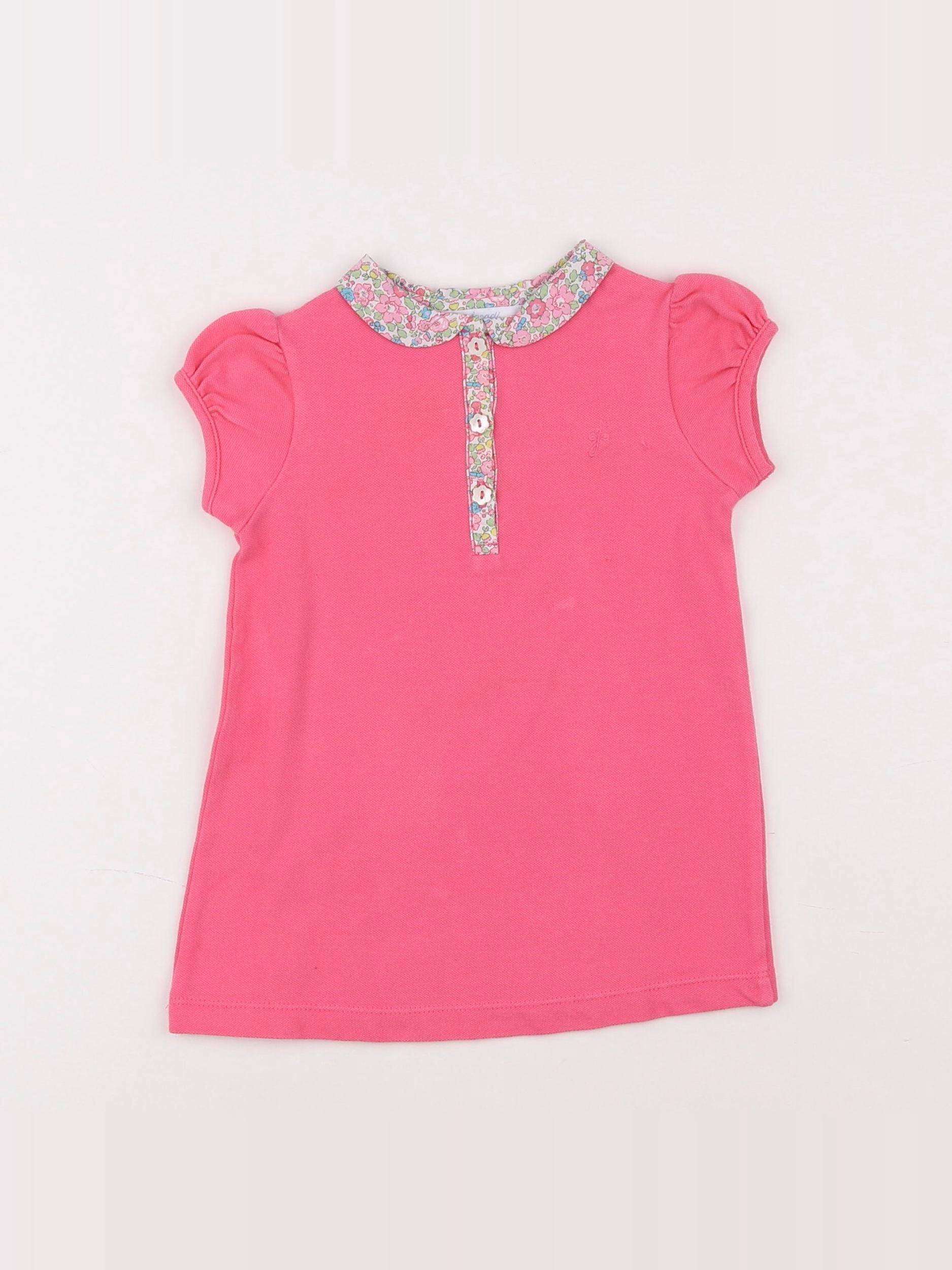 Jacadi - robe rose - 12 mois