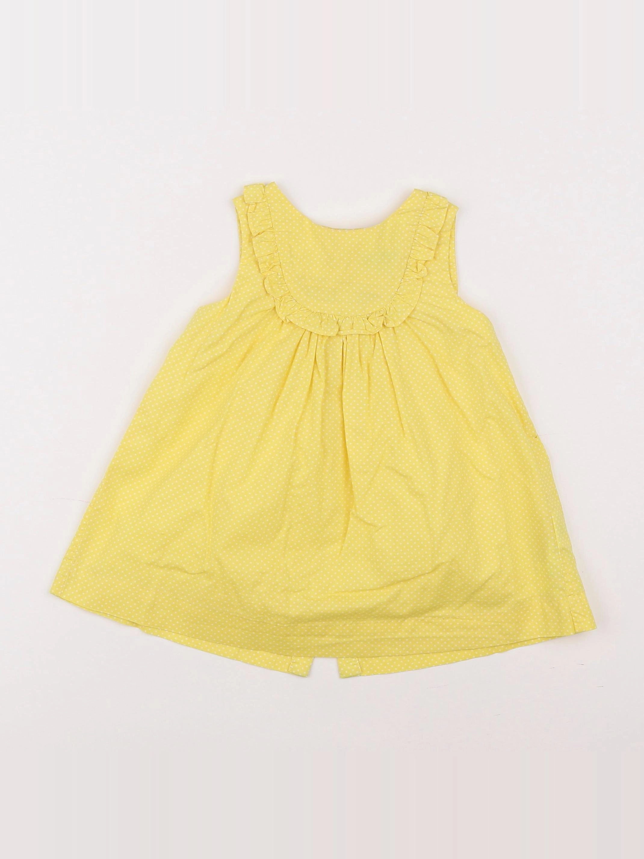 Jacadi - robe jaune - 12 mois