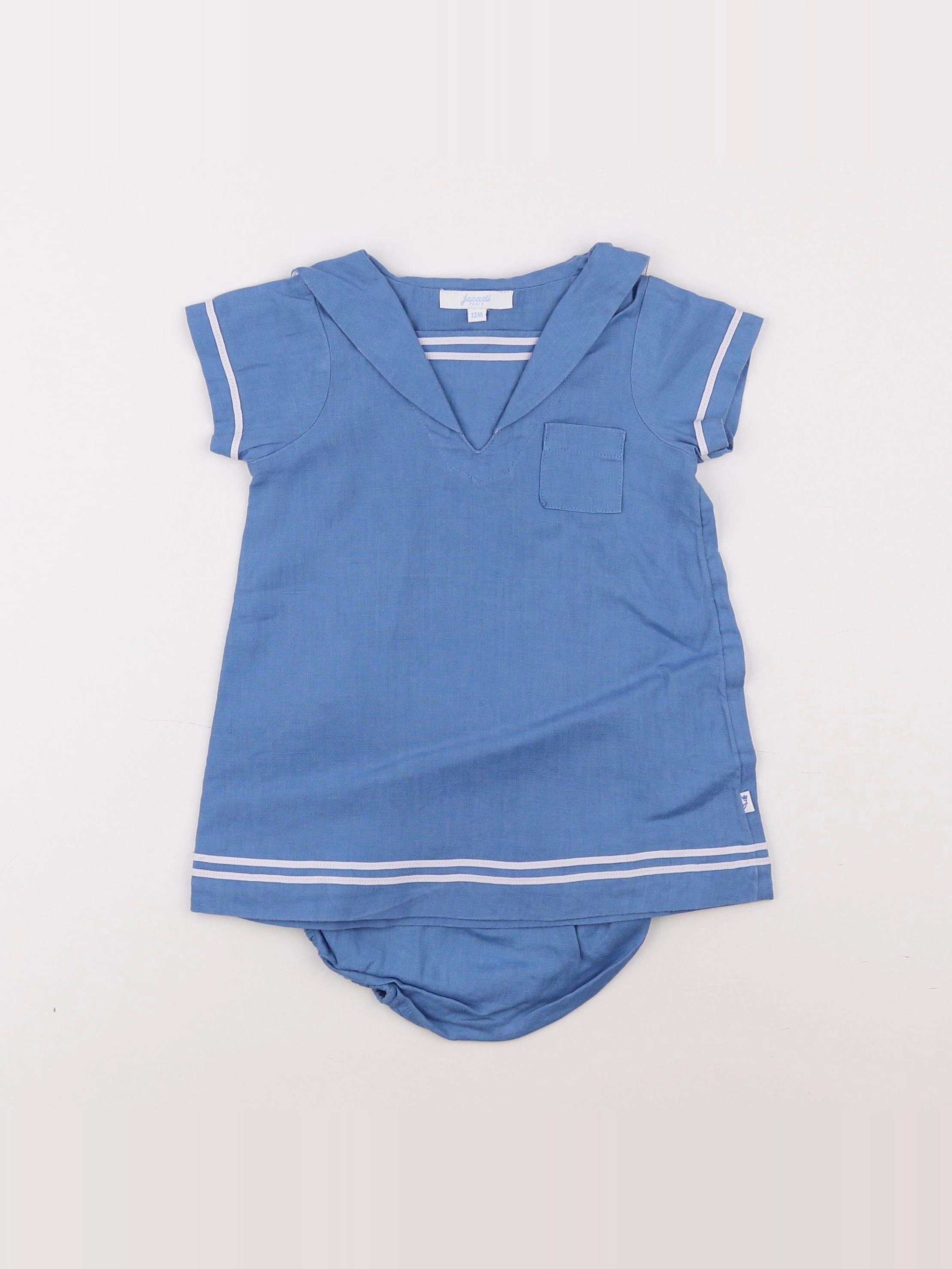 Jacadi - robe bleu - 12 mois