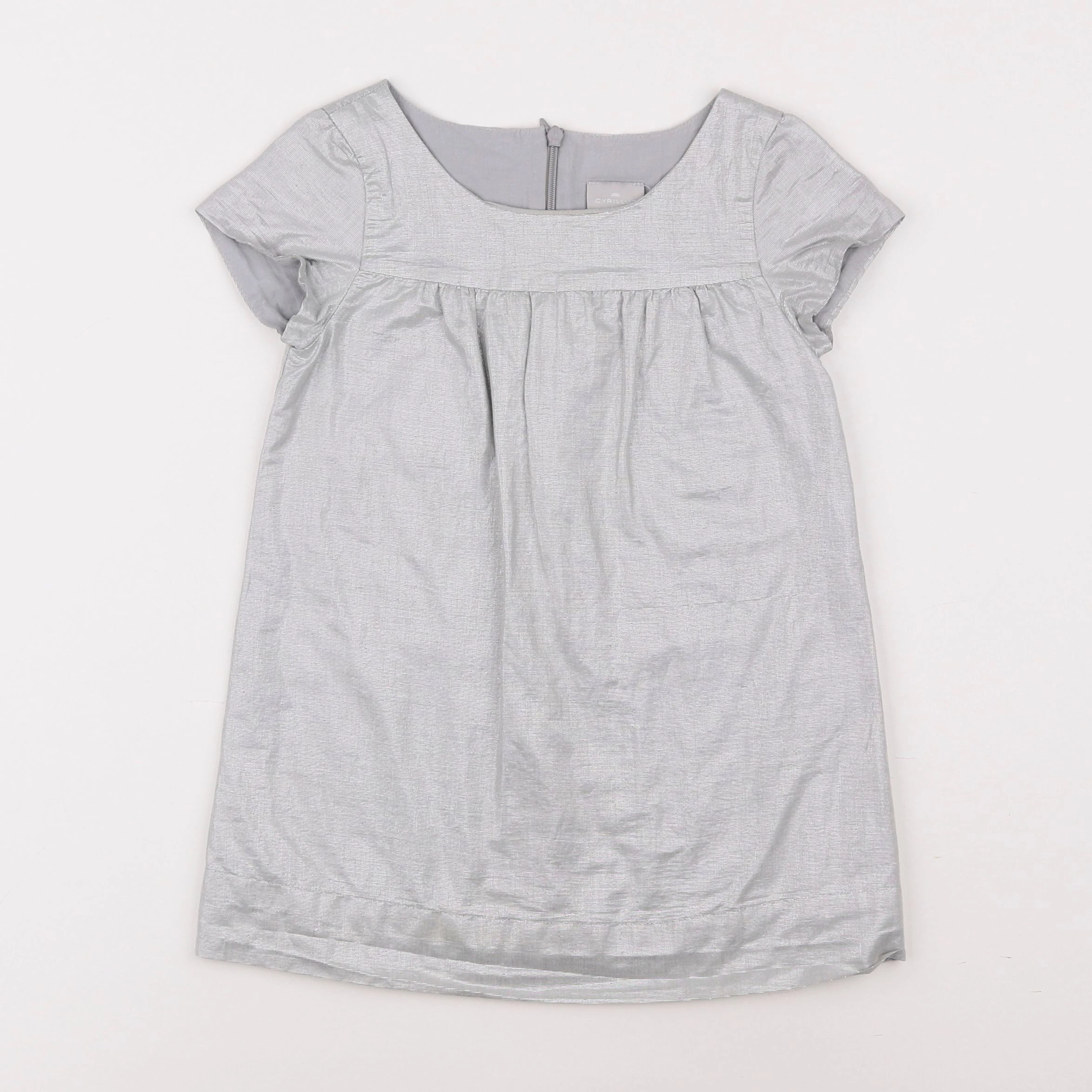 Cyrillus - robe argent - 4 ans