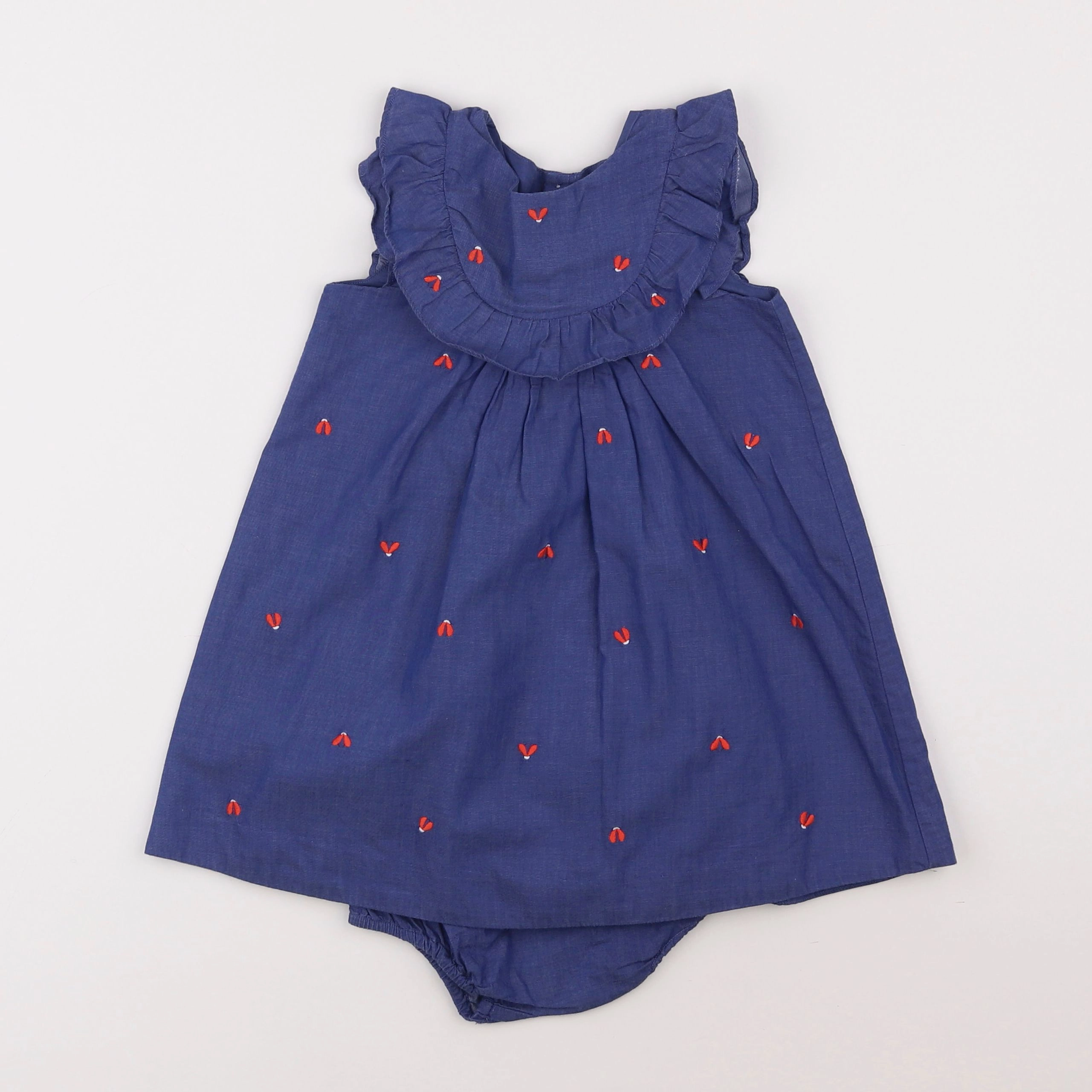 Jacadi - robe bleu - 2 ans