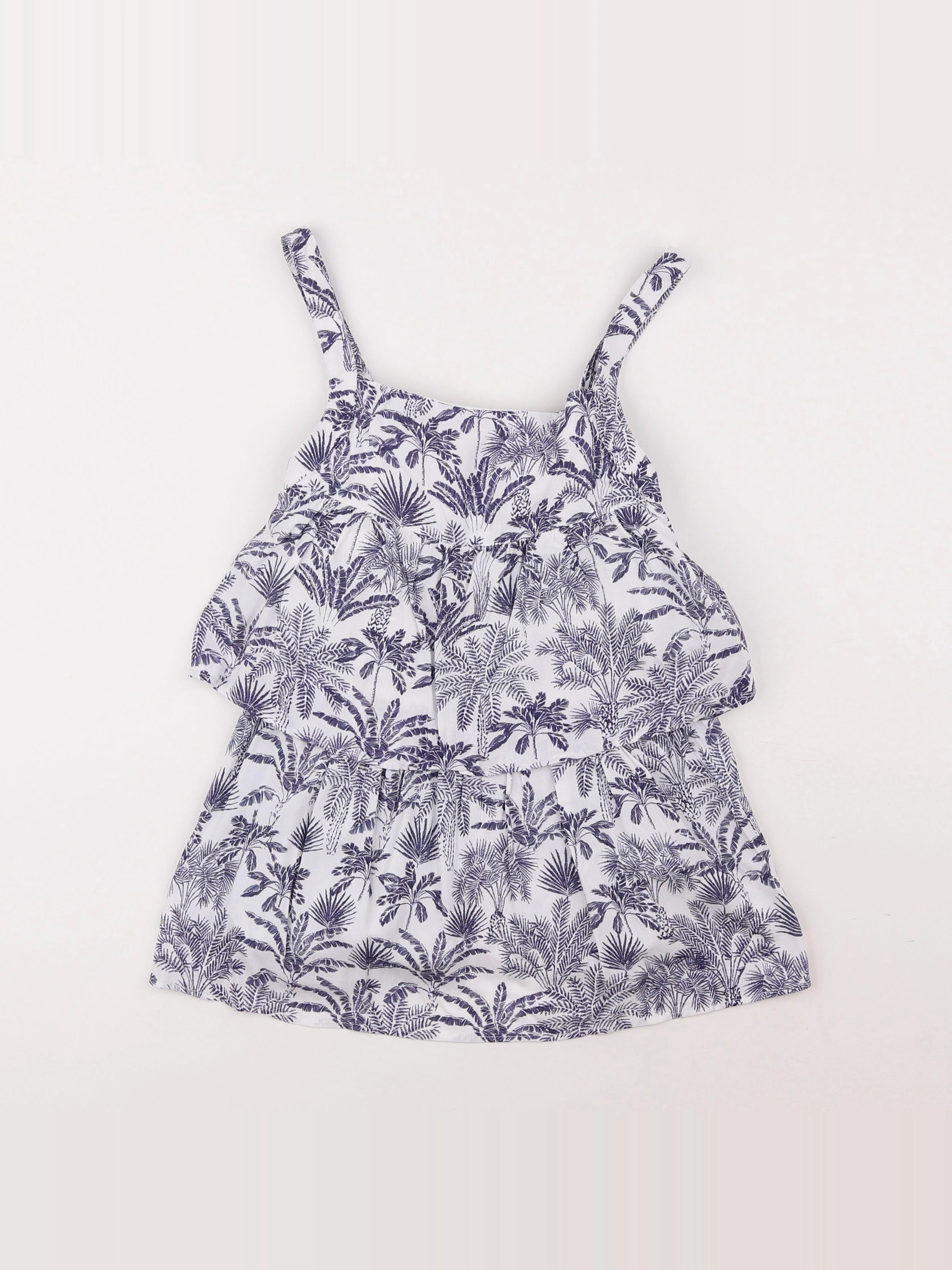 IKKS - blouse bleu, blanc - 12 ans