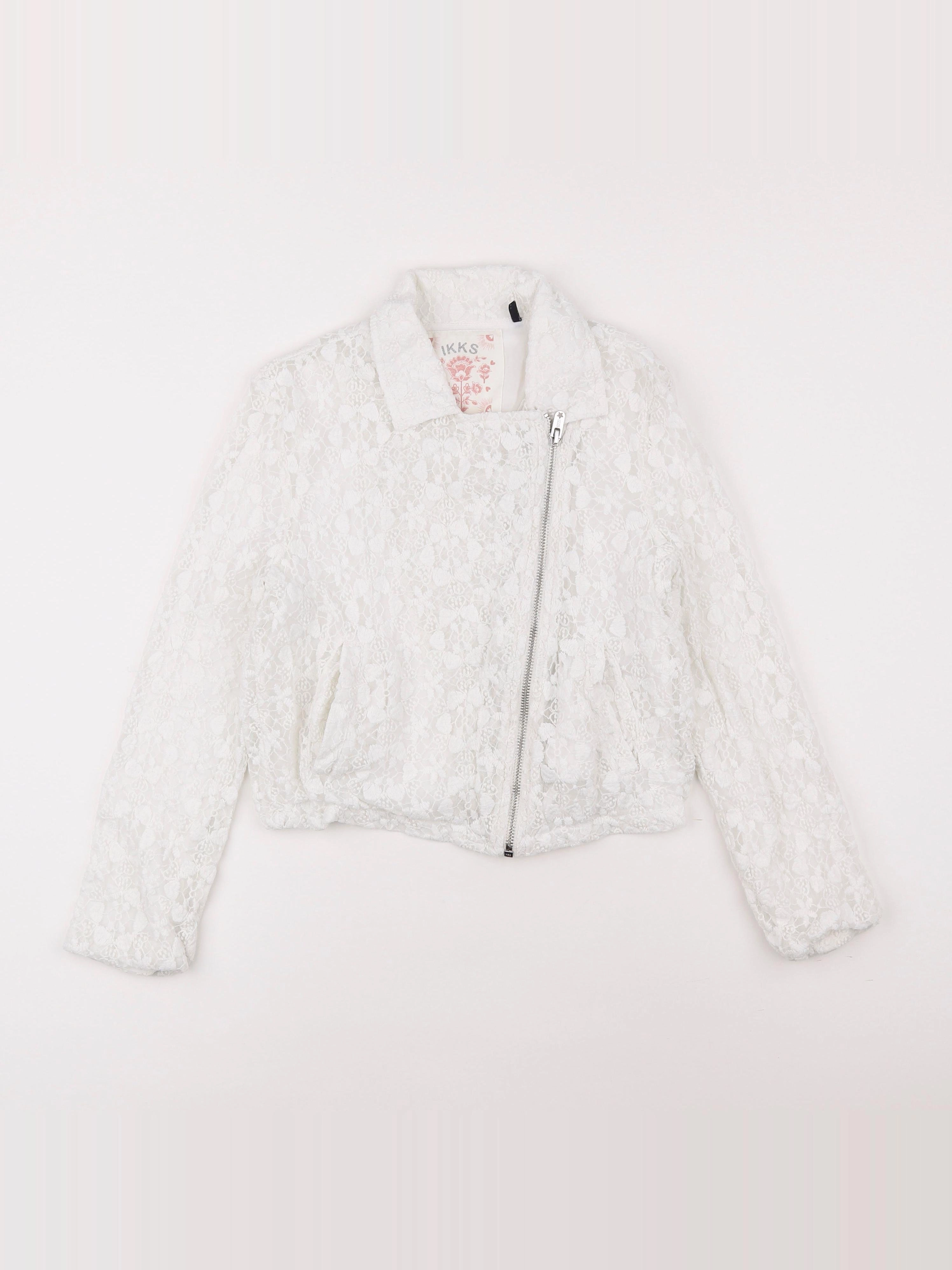 IKKS - veste blanc - 10 ans
