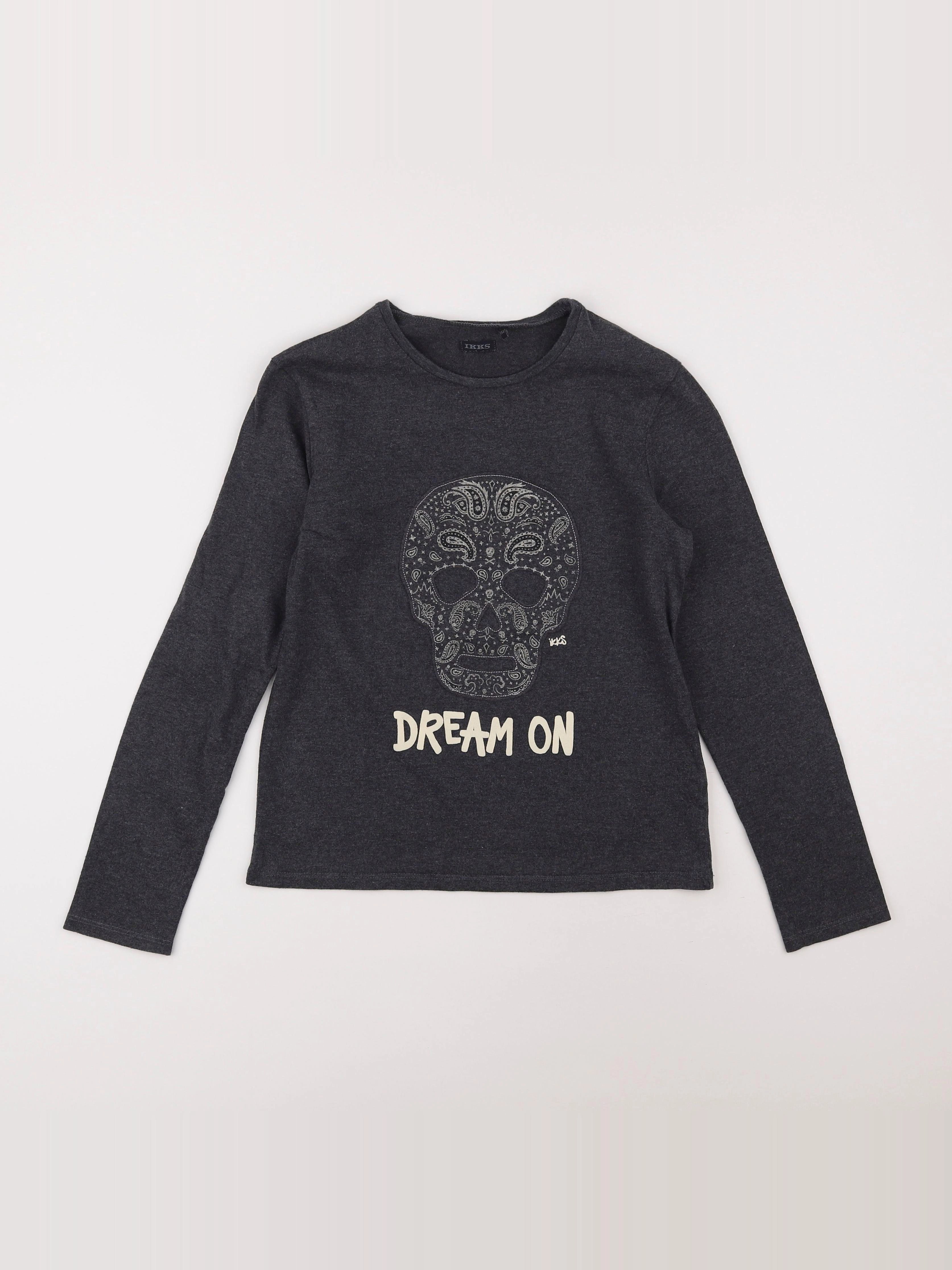 IKKS - tee-shirt gris - 12 ans