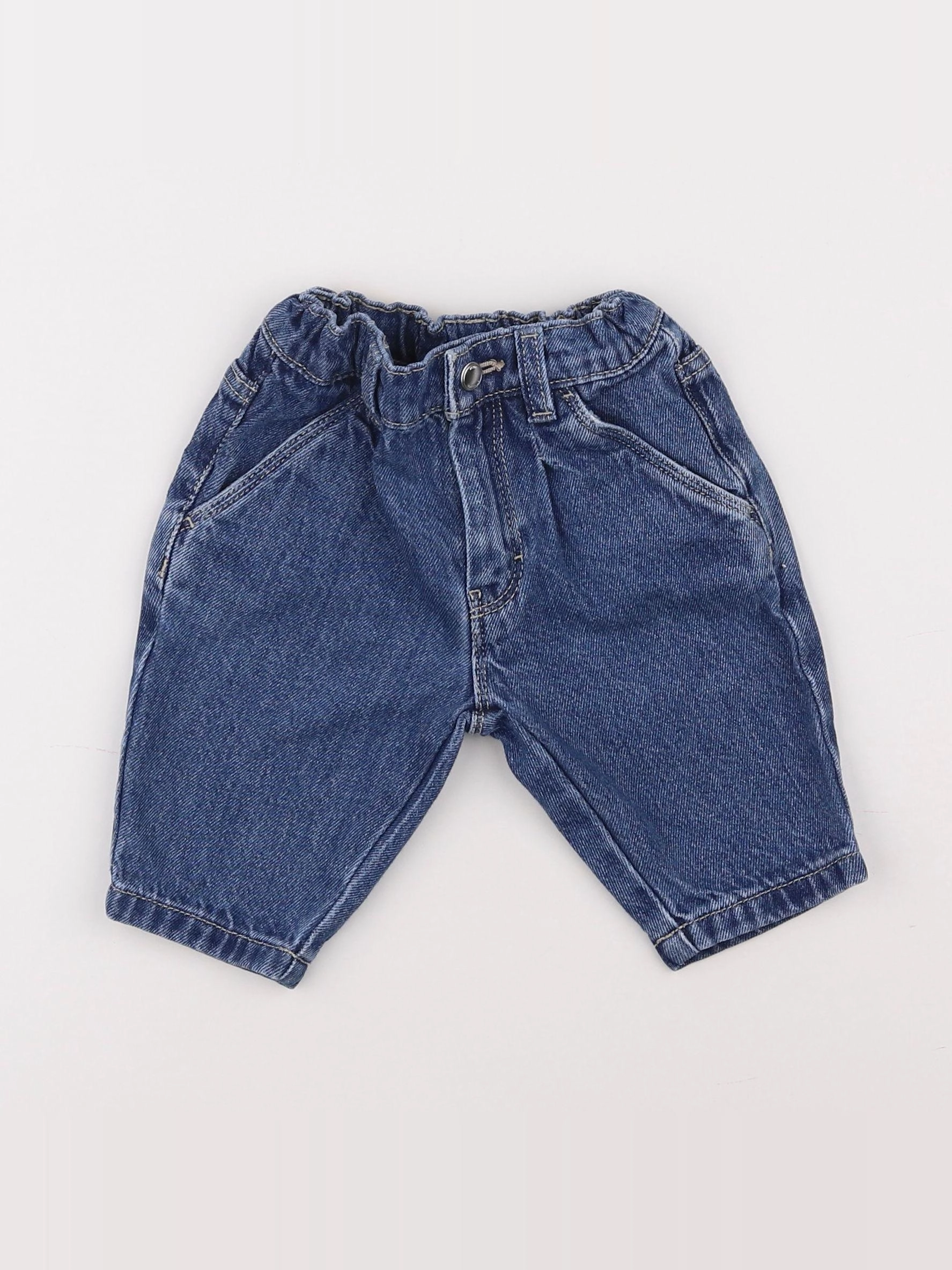 Petit Bateau - jean bleu - 6 mois