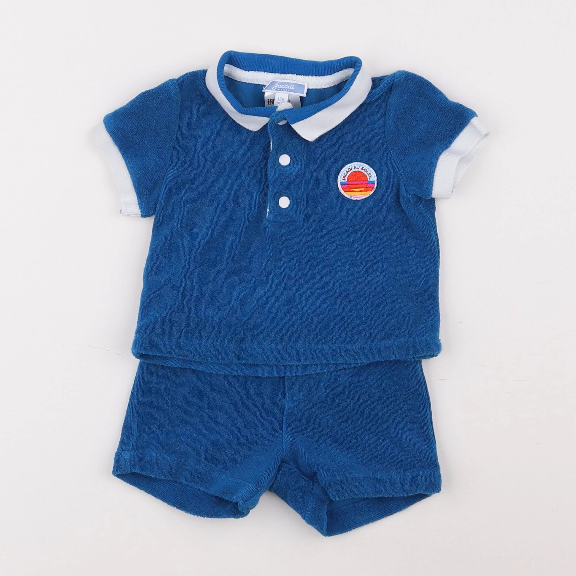 Jacadi - ensemble bleu - 12 mois