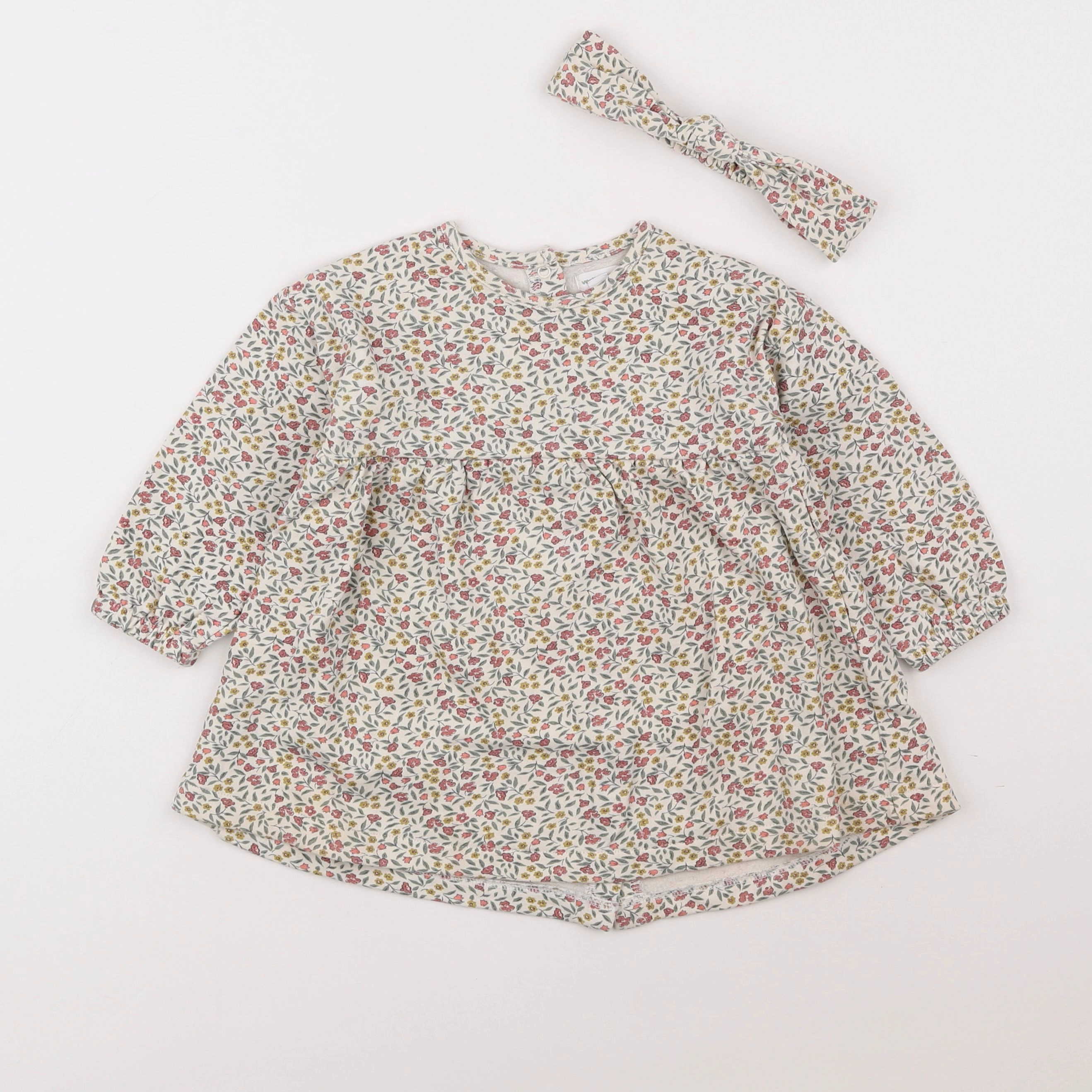Vertbaudet - robe multicolore - 18 mois