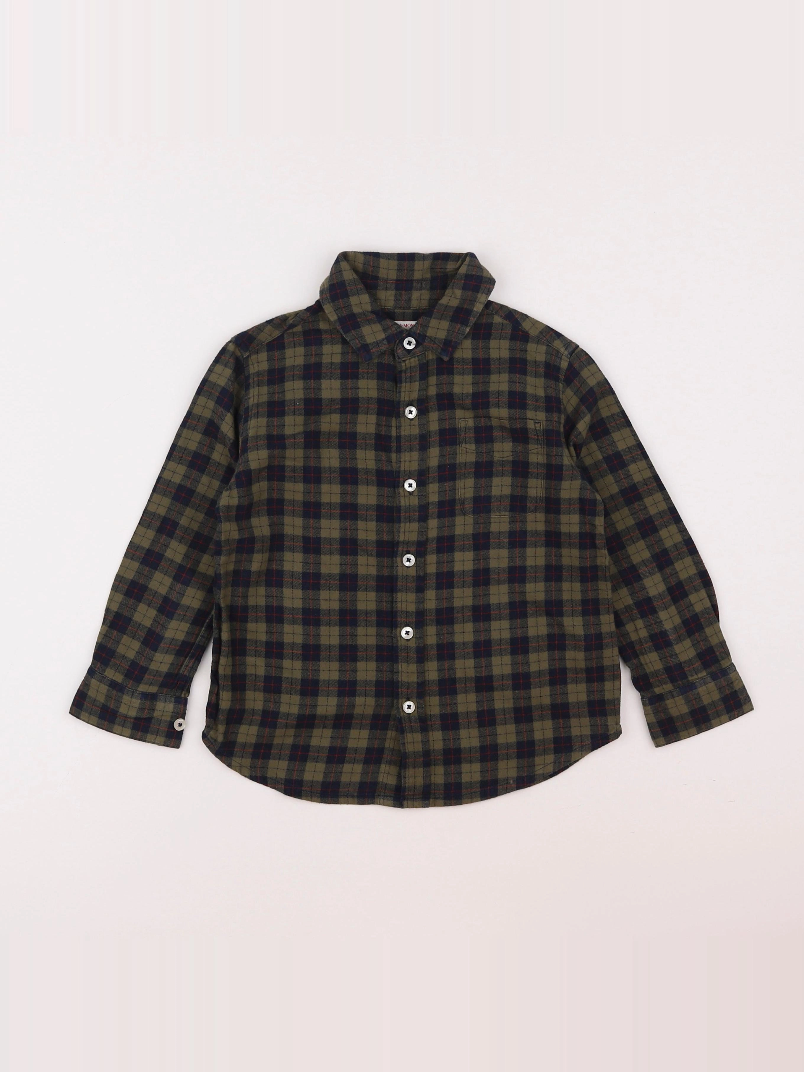 Monoprix - chemise vert - 3 ans