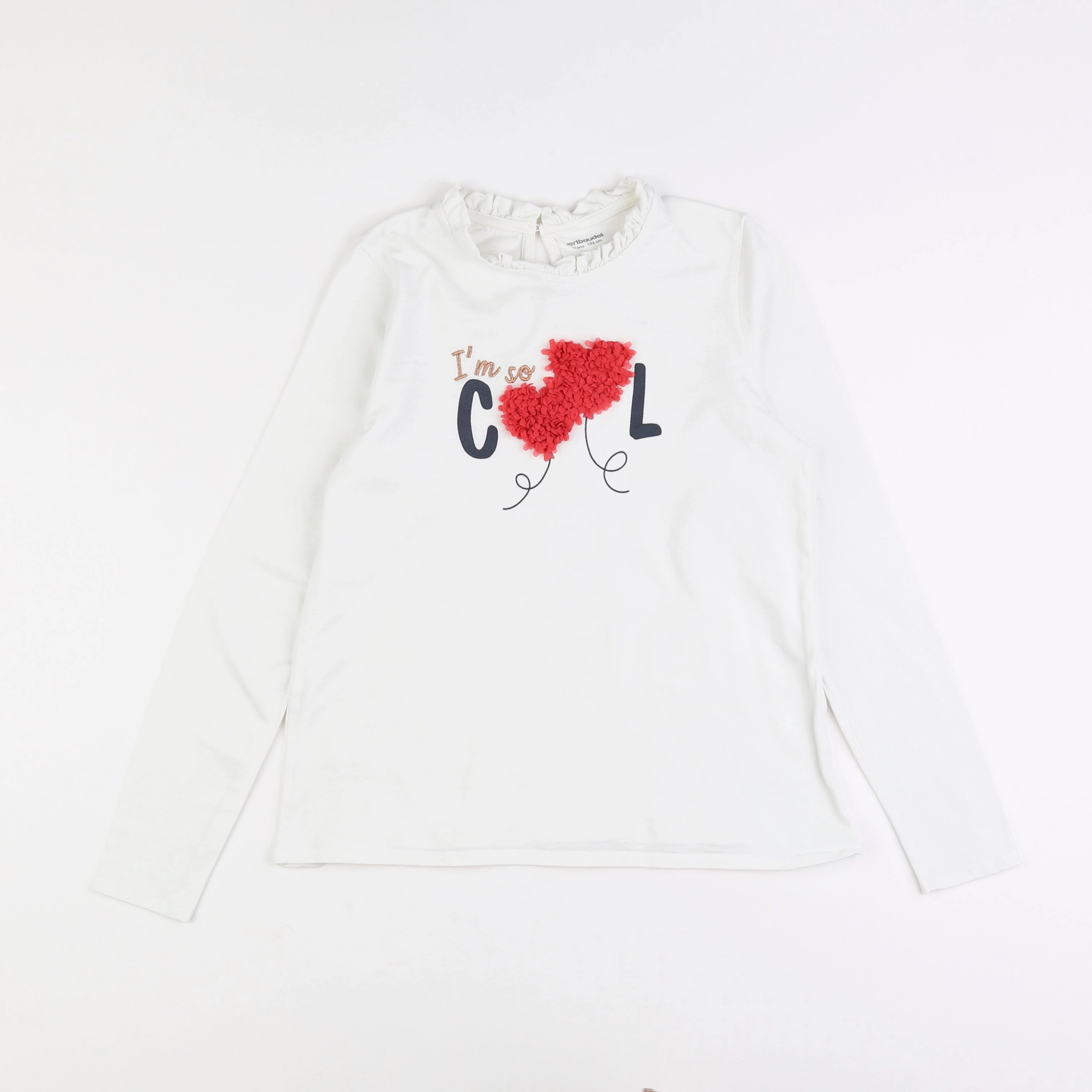 Vertbaudet - tee-shirt blanc - 12 ans