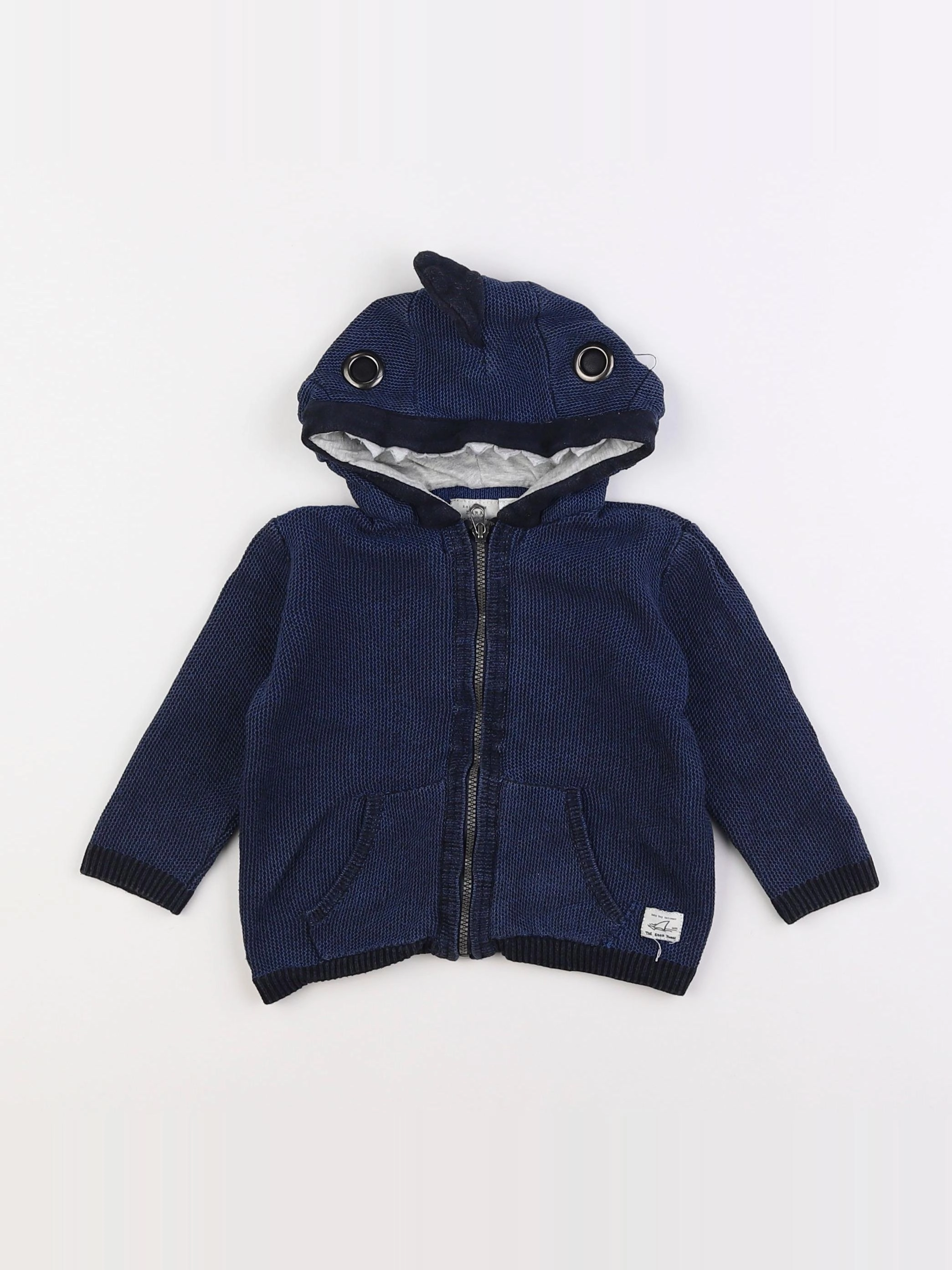 Zara - pull bleu - 12/18 mois
