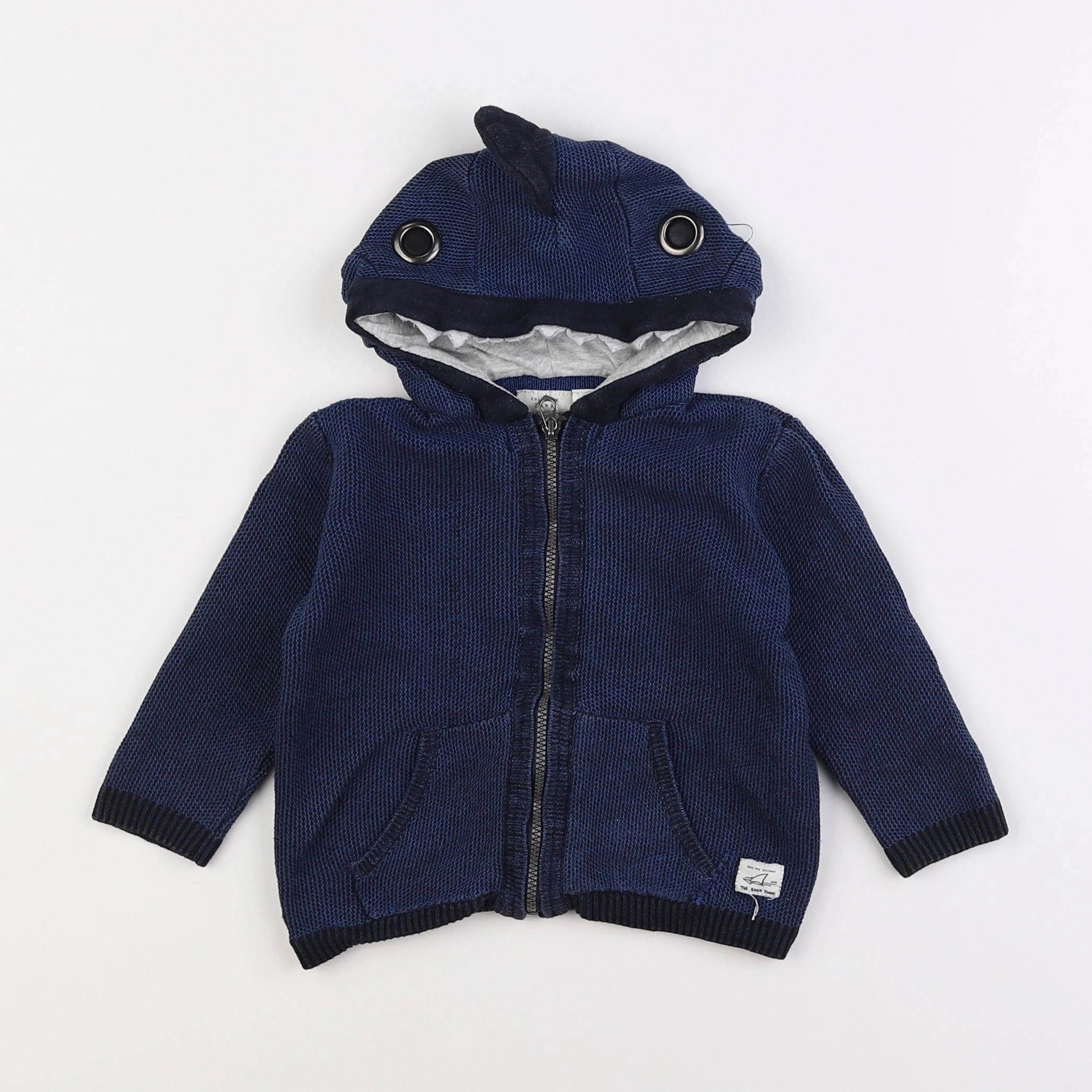 Zara - pull bleu - 12/18 mois