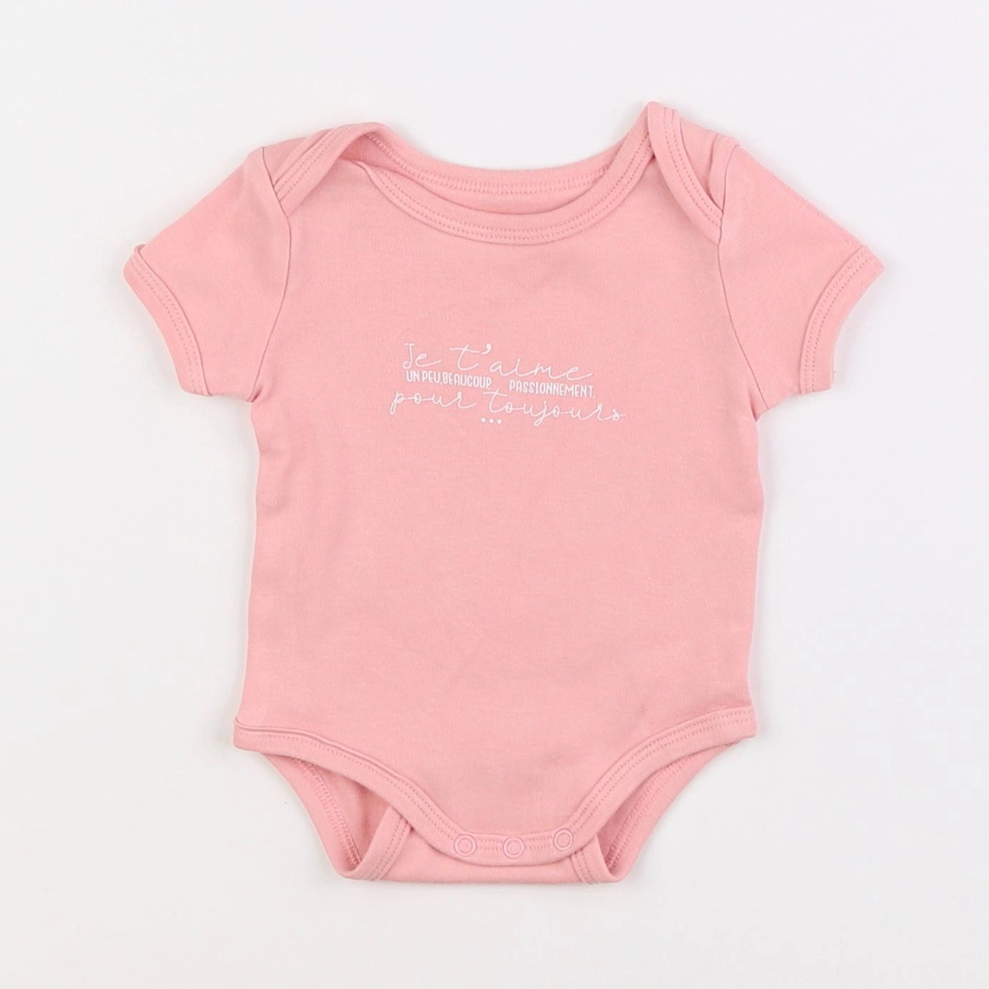 Vertbaudet - body rose - 3 mois