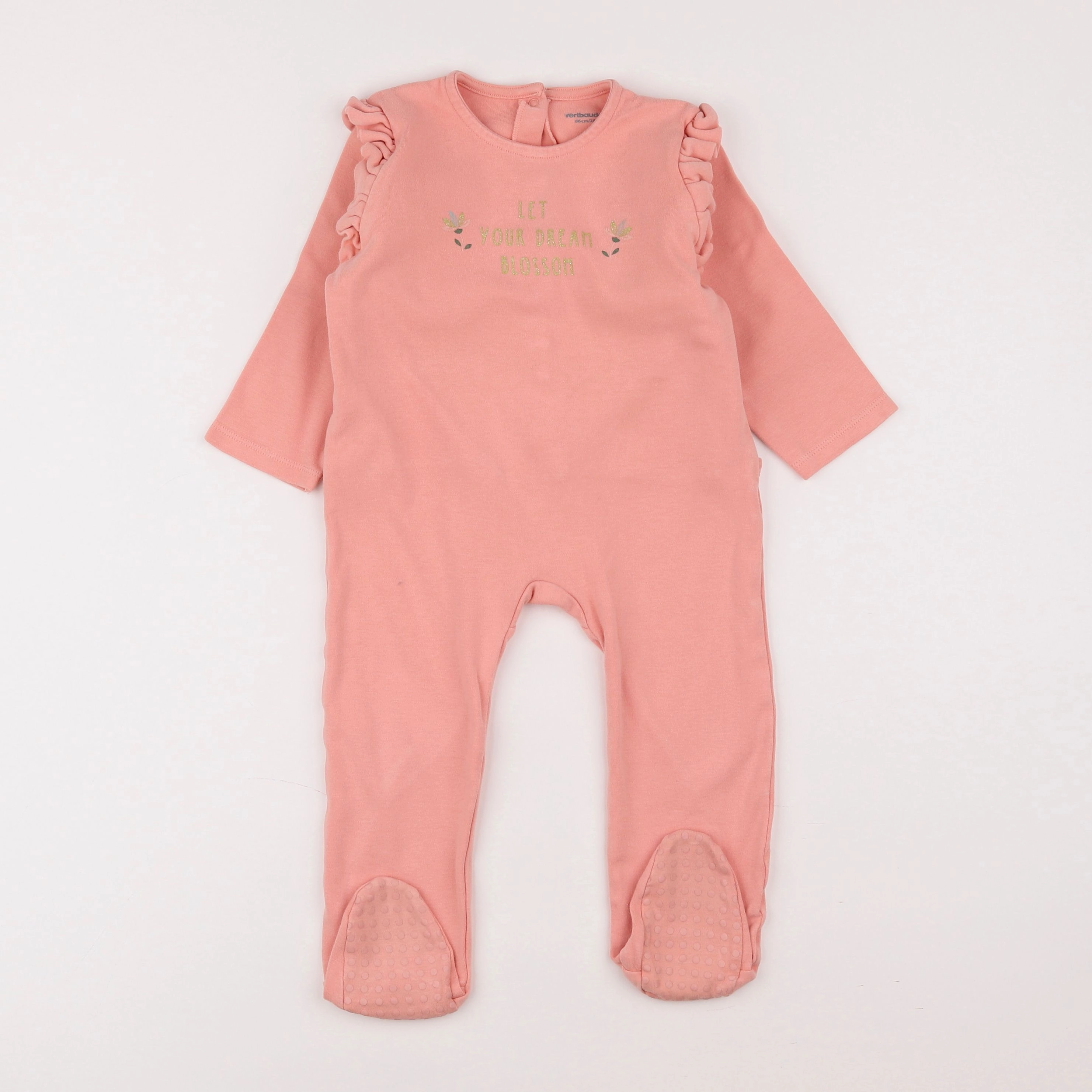 Vertbaudet - pyjama coton rose - 2 ans