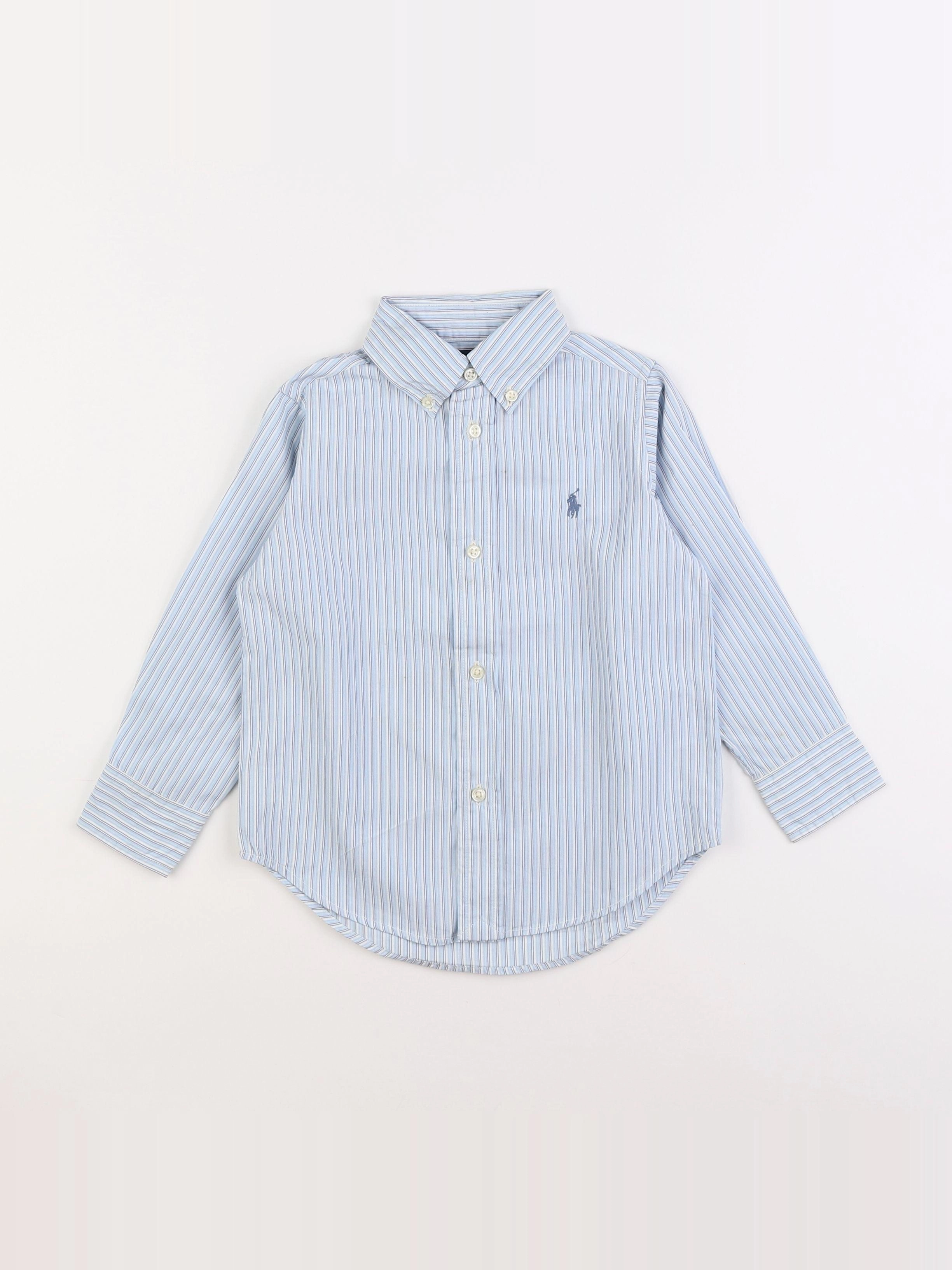 Ralph Lauren - chemise bleu - 2 ans