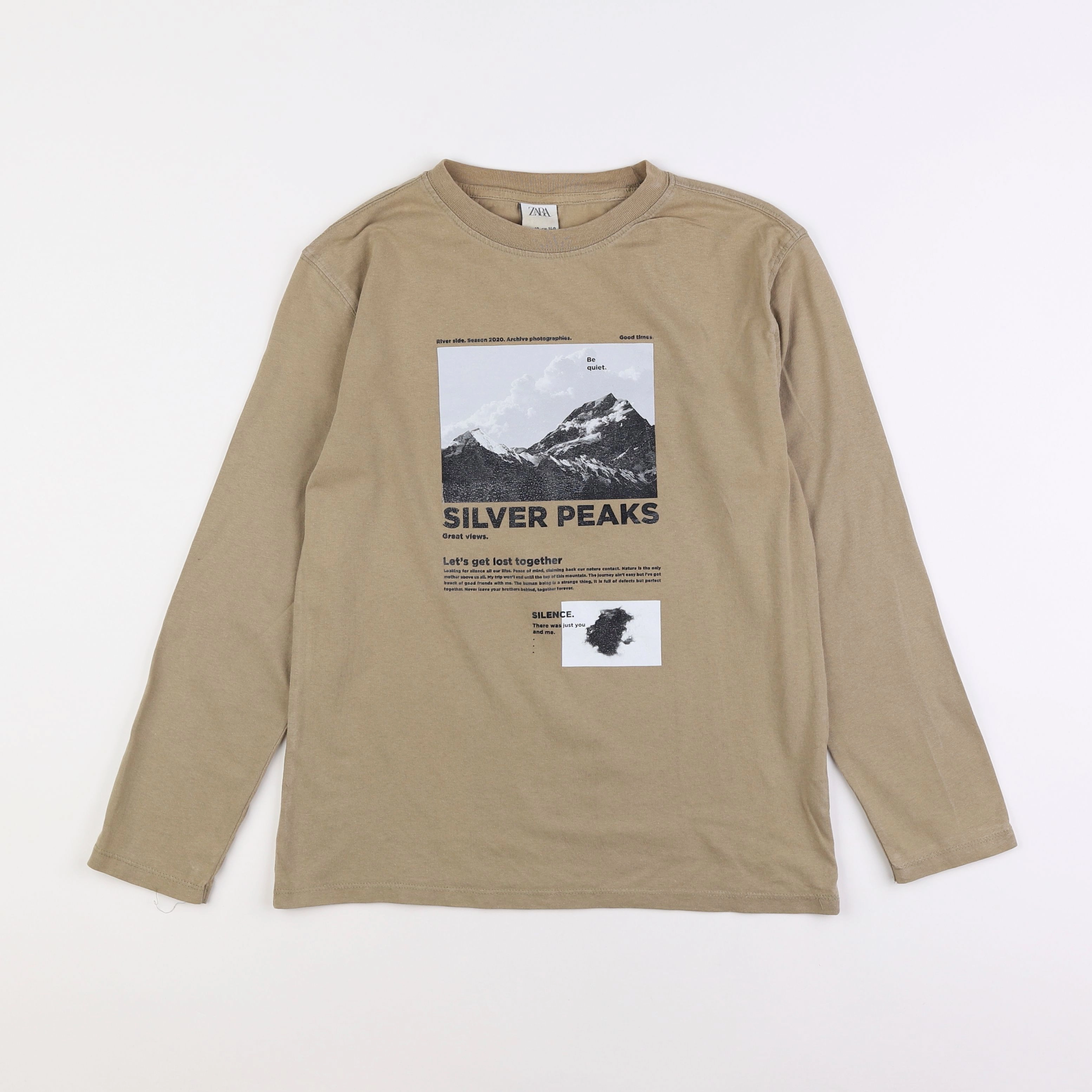 Zara - tee-shirt marron - 10 ans