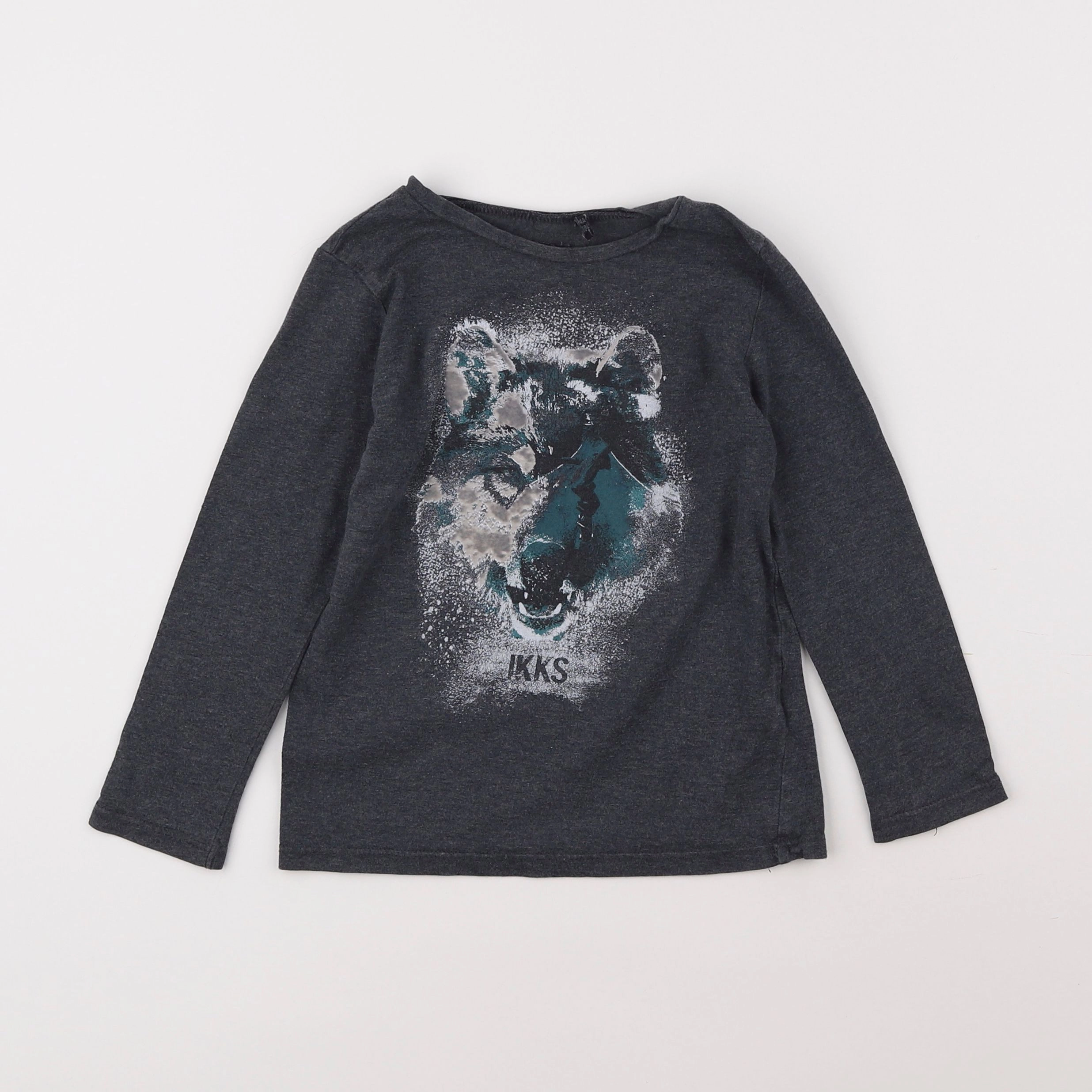 IKKS - tee-shirt gris - 4 ans