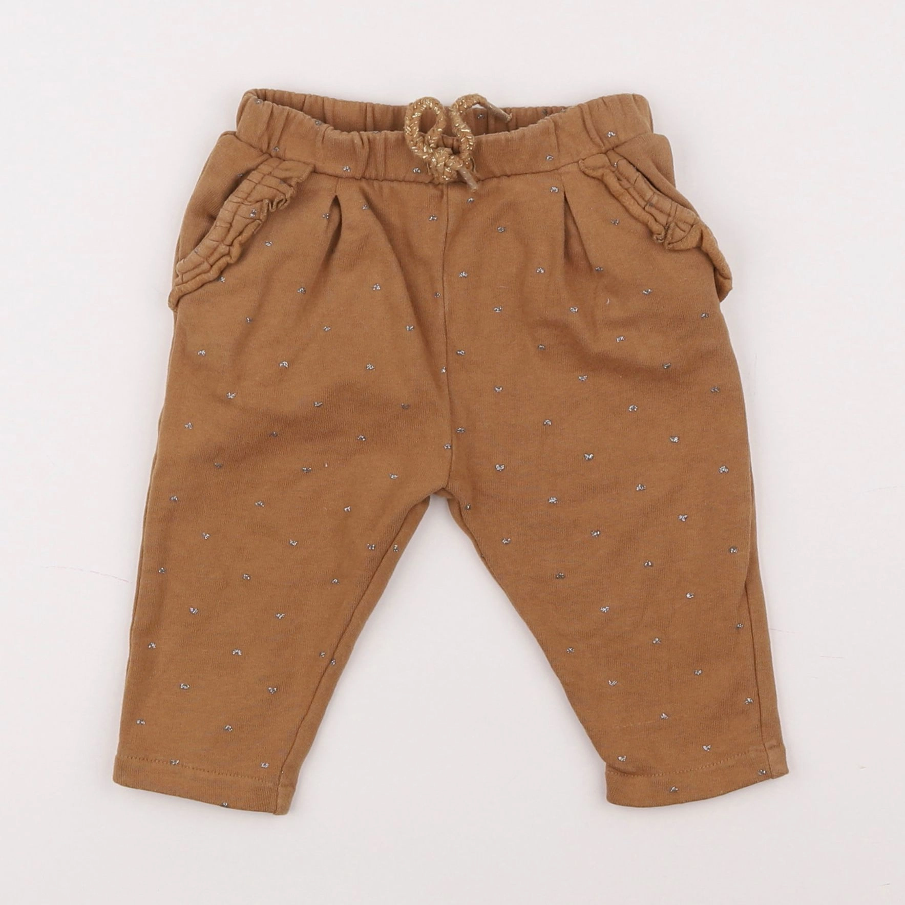 Vertbaudet - jogging marron, or - 12 mois