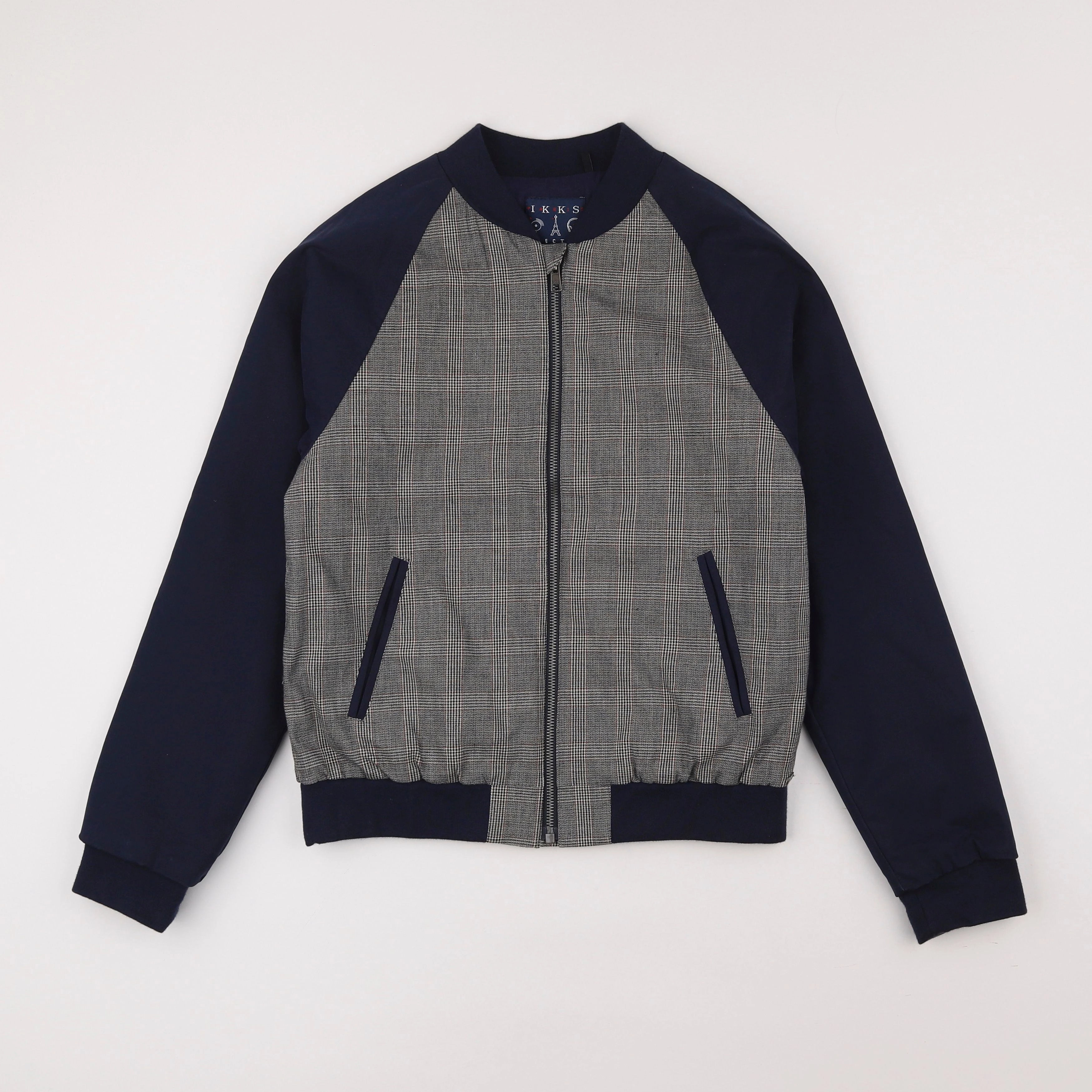 IKKS - veste doublé, imprimé au dos bleu - 12 ans