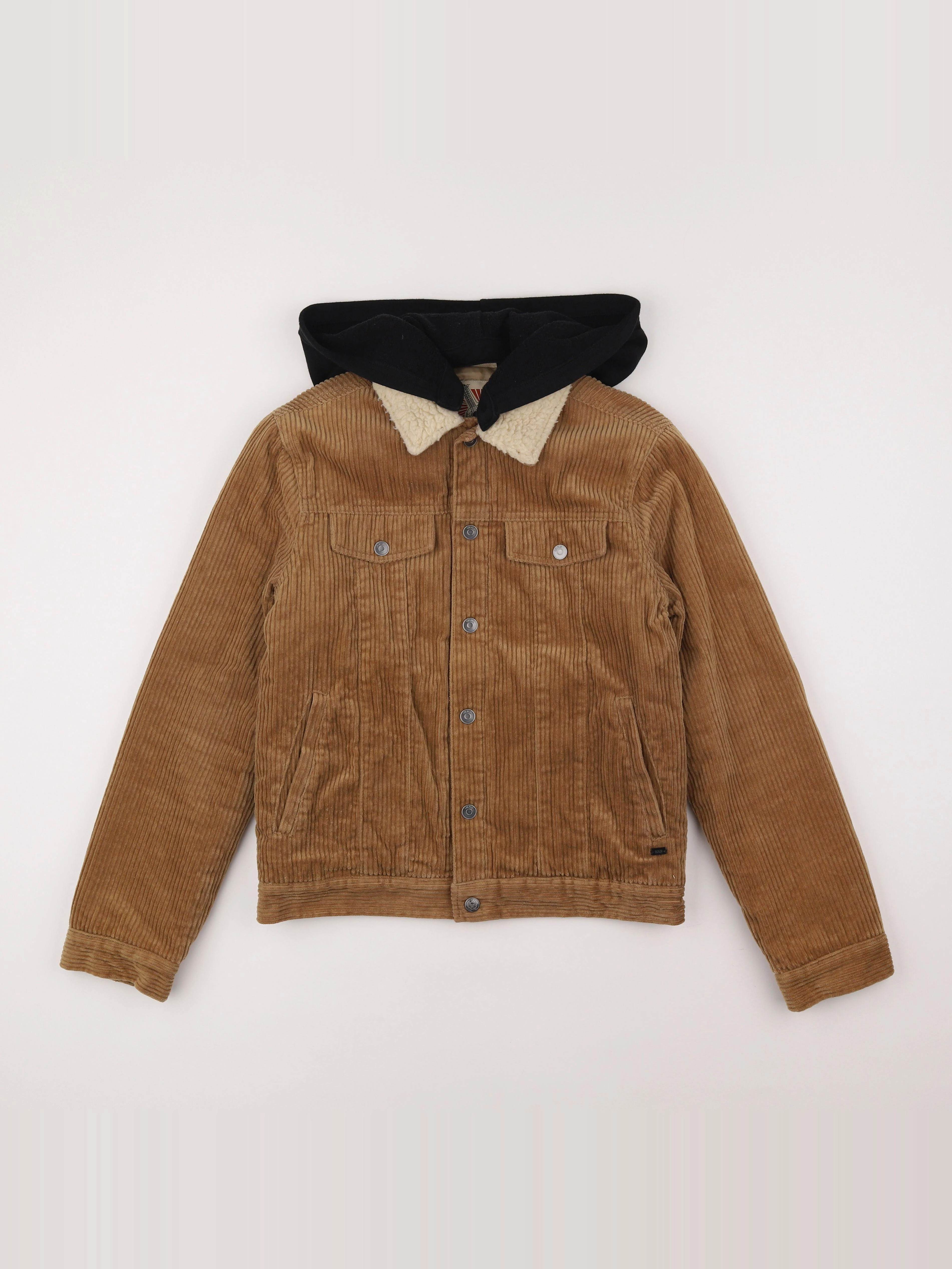 IKKS - veste imprimé au dos, doublé marron - 14 ans