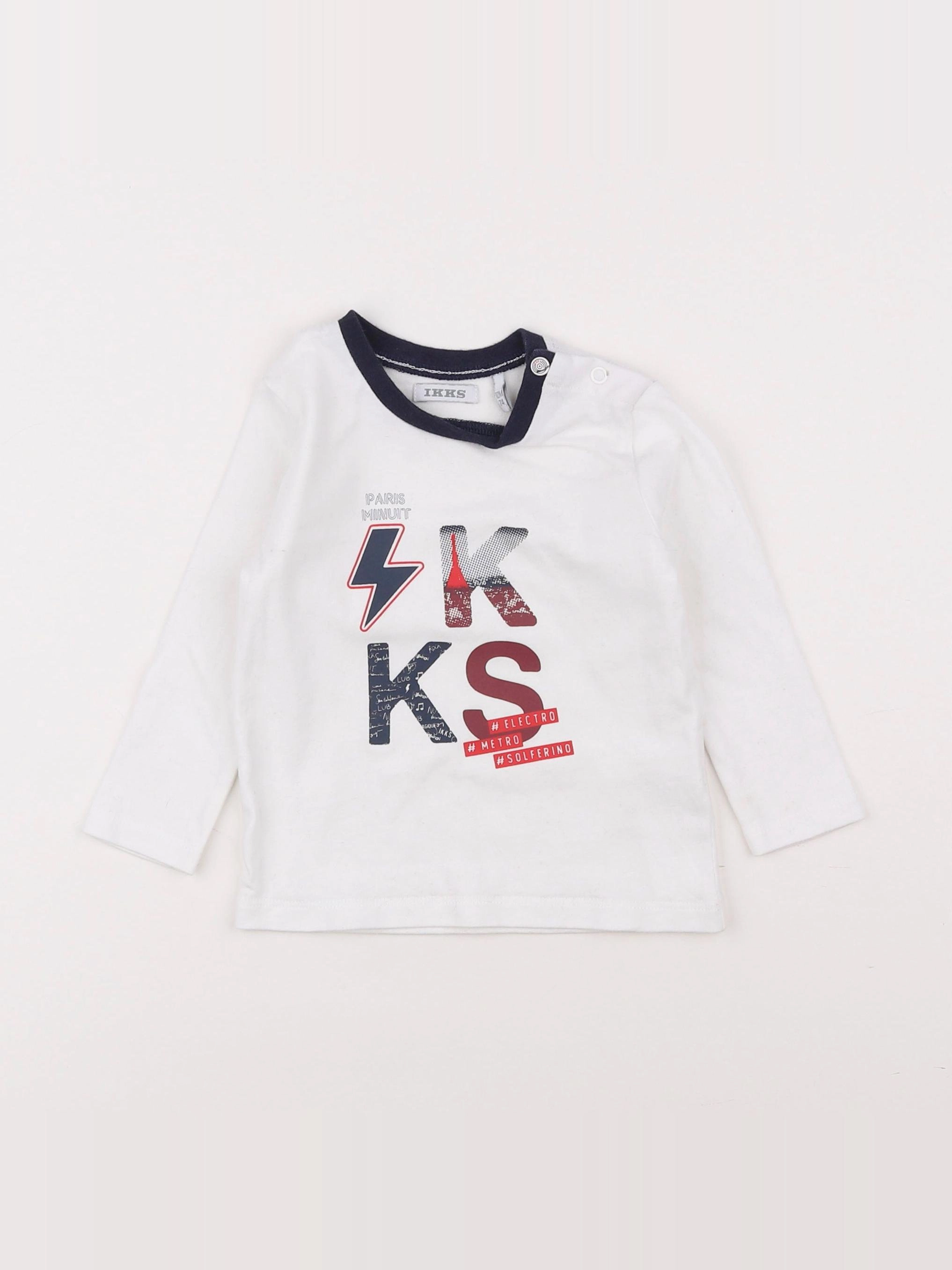 IKKS - tee-shirt blanc - 12 mois