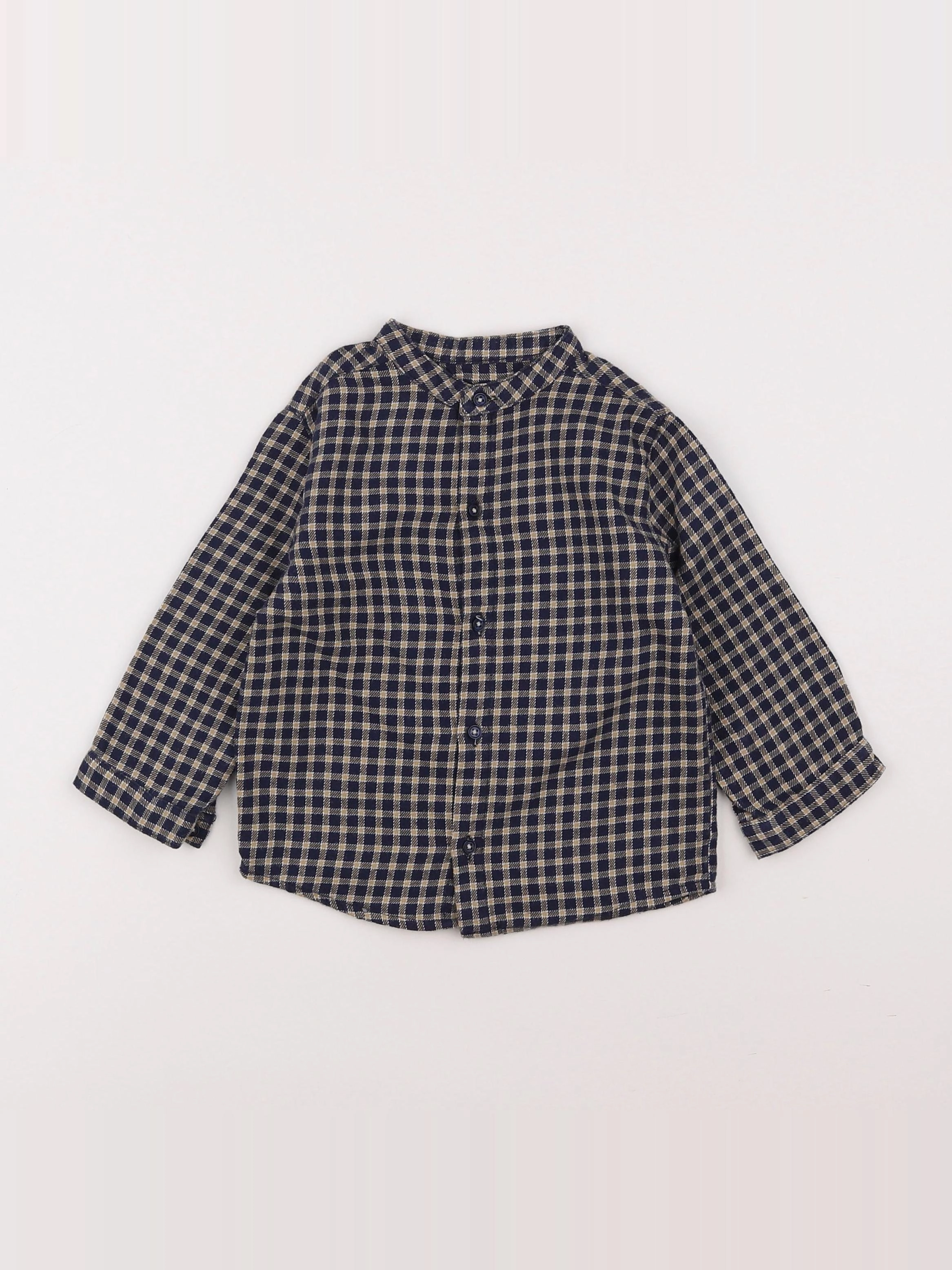 Boutchou - chemise bleu - 18 mois